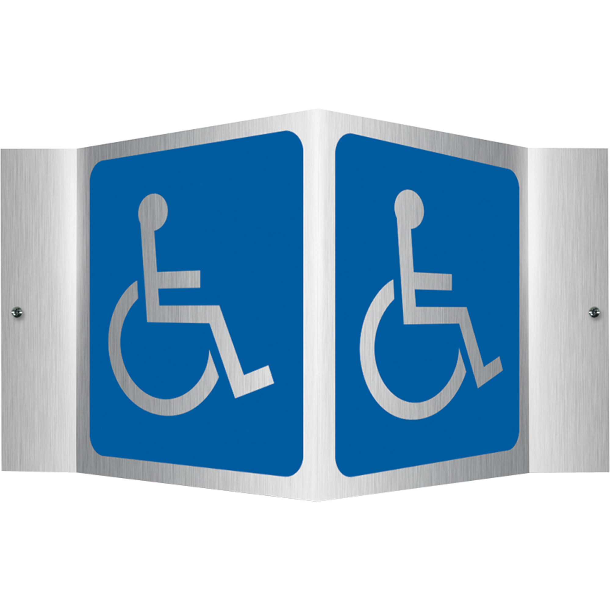 Enseigne ProjectionMC - handicapé, 6" x 5", Aluminium, Pictogramme