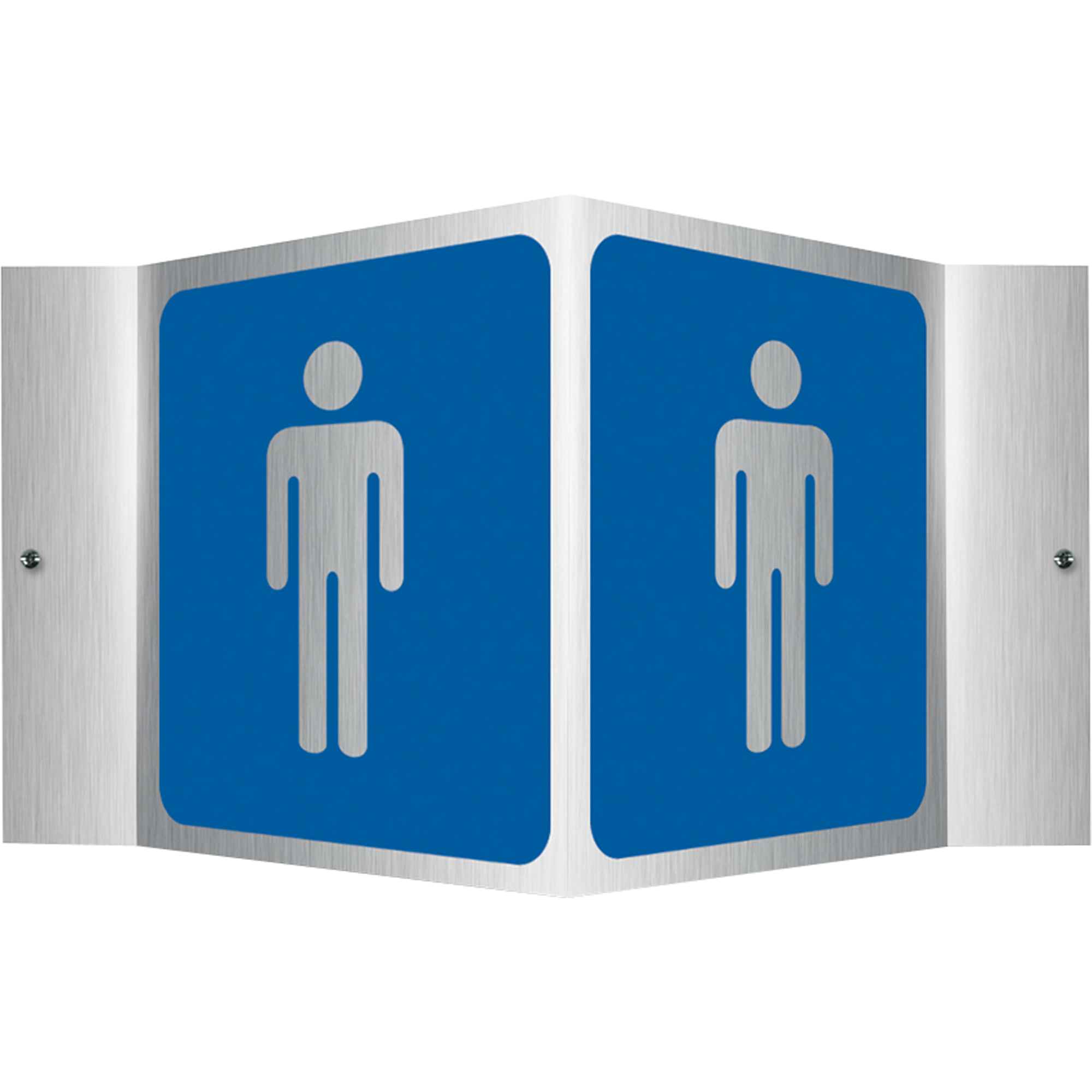 Enseigne ProjectionMC - hommes, 6" x 5", Aluminium, Pictogramme