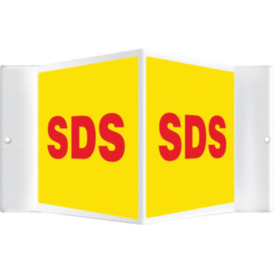 Enseigne ProjectionMC « SDS », 8" x 12", Plastique, Anglais