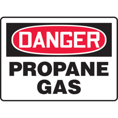 Enseigne « Propane Gas », 10" x 14", Plastique, Anglais