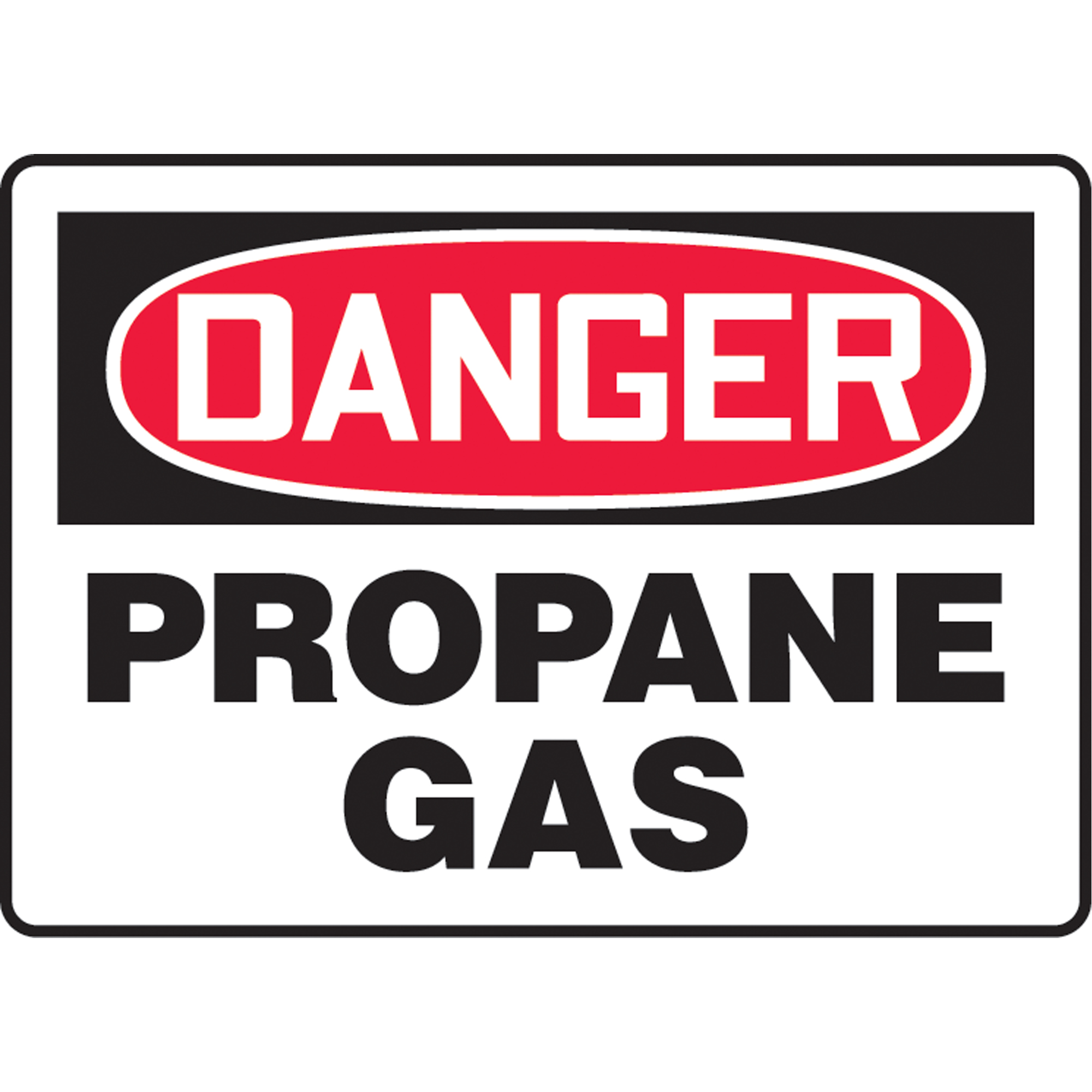 Enseigne « Propane Gas », 10" x 14", Plastique, Anglais
