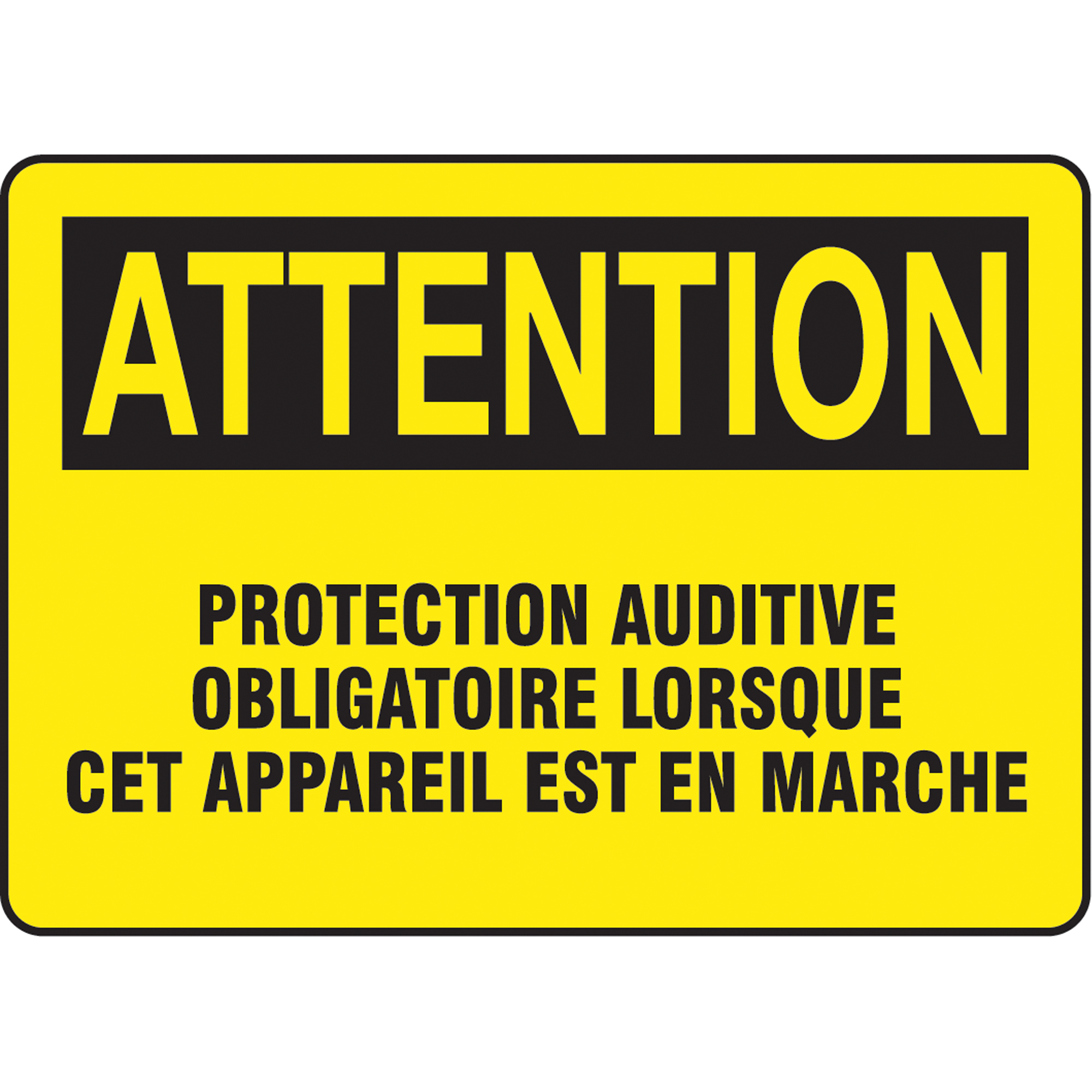 Enseigne « Protection oculaire », 7" x 10", Vinyle, Français
