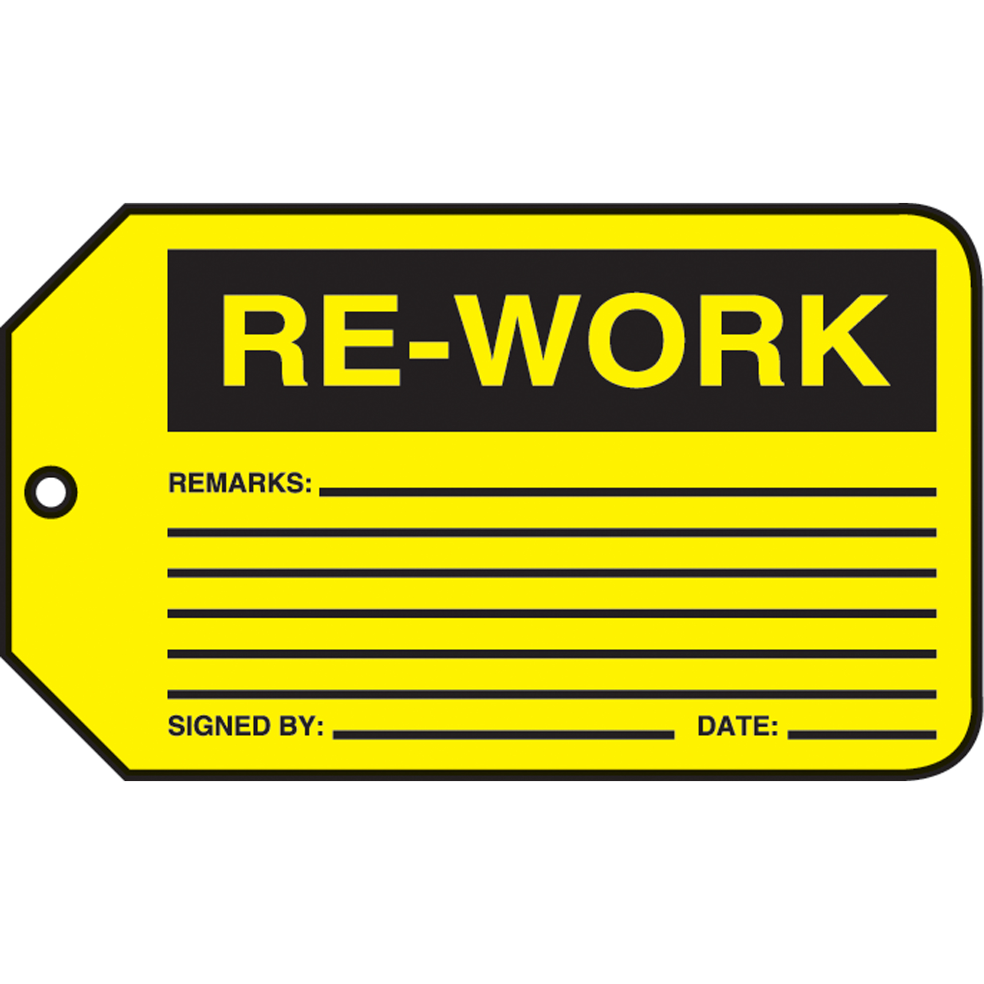 ÉTIQUETTES DE CONTRÔLE DE LA PRODUCTION- Plastique RV- Pqt 5, Plastique, 3-3/8" la x 5-7/8" h, Anglais