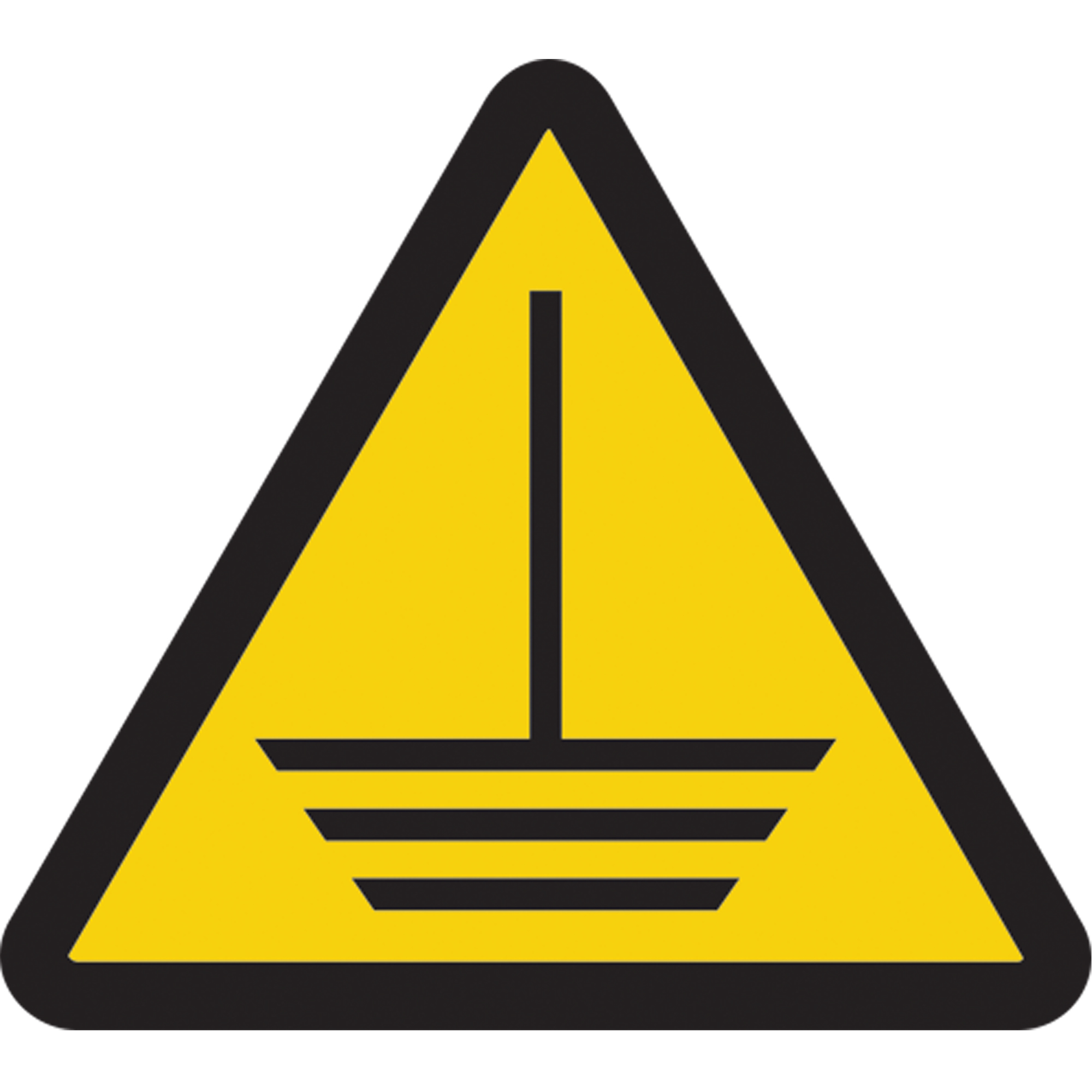 Étiquettes de sécurité avertissement ISO - danger électrique au plancher, 4" x 4", Vinyle, Pictogramme