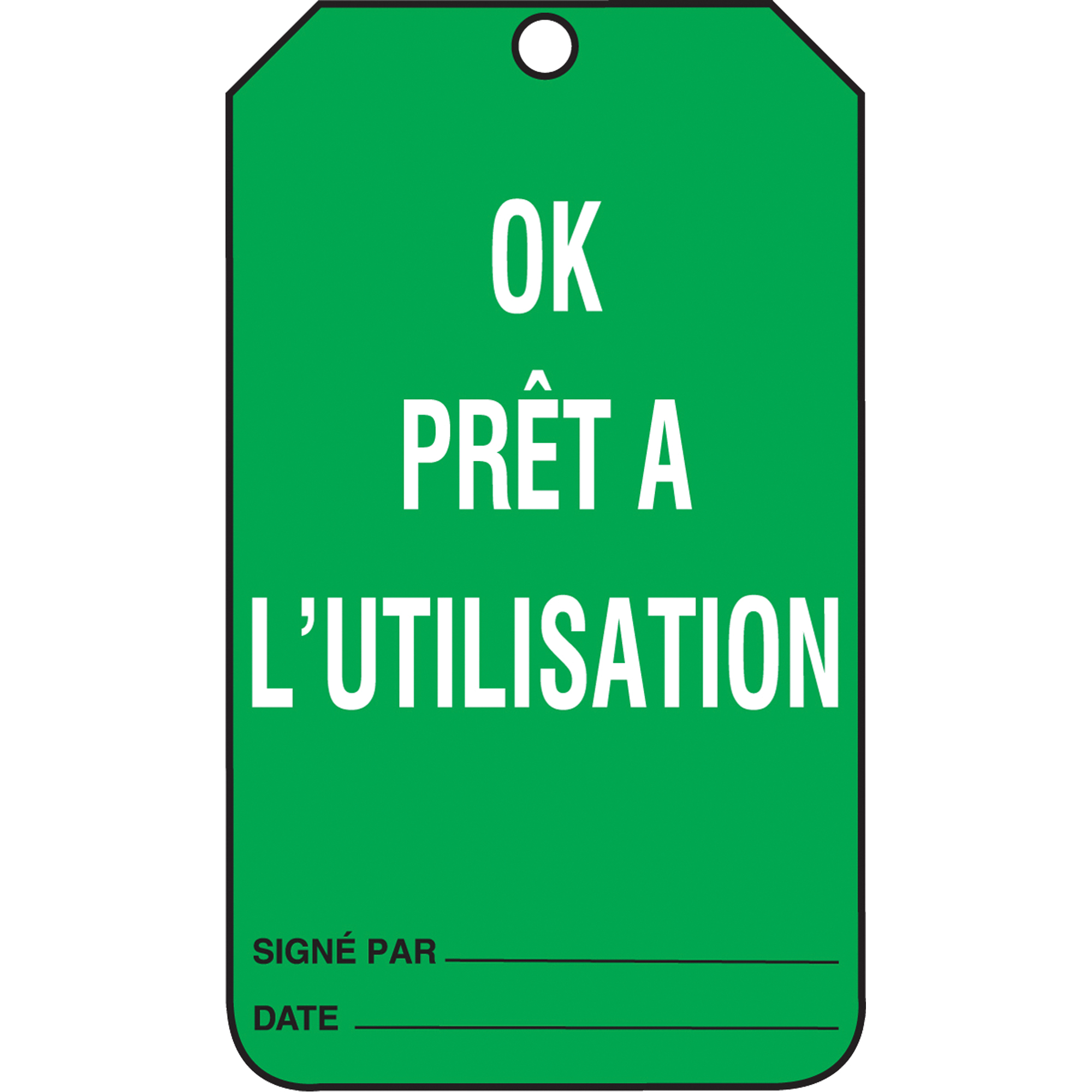 Étiquettes de sécurité d'inspection et de contrôle de l'état de l'équipement, Papier cartonné, 3-3/8" la x 5-7/8" h, Français