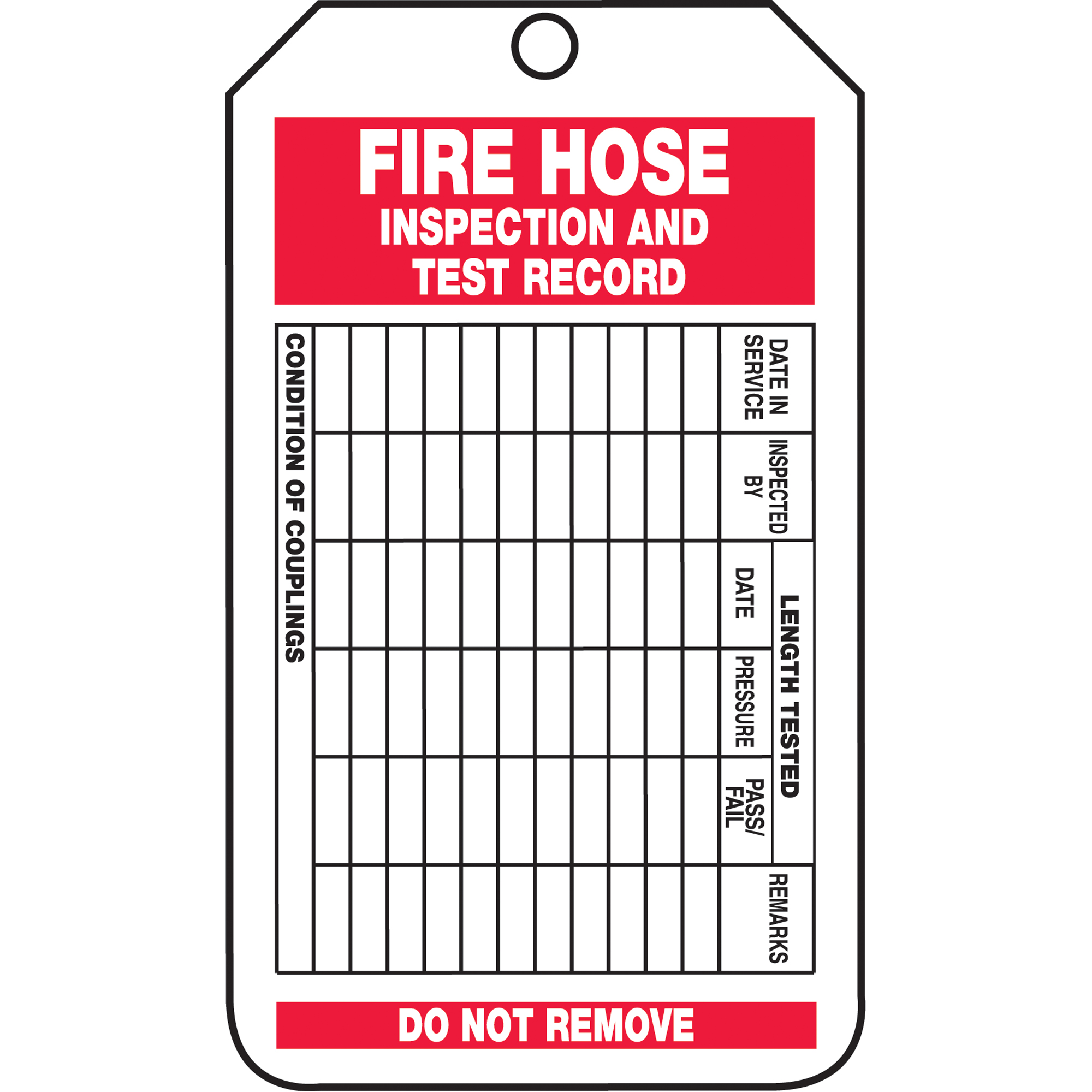 Étiquettes de sécurité d'inspection et de contrôle de l'état de l'équipement, Plastique, 3-3/8" la x 5-7/8" h, Anglais
