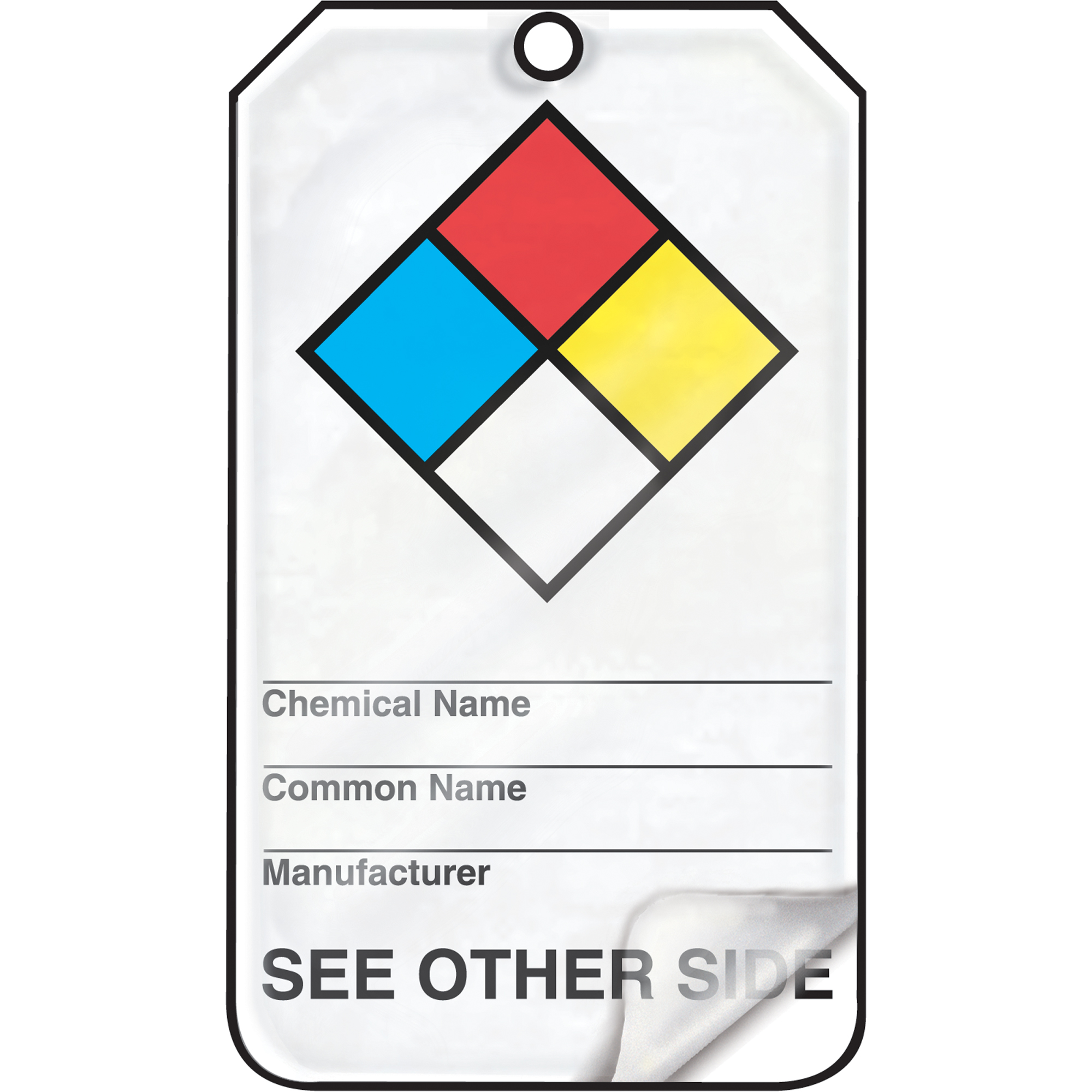 Étiquettes de sécurité, Papier cartonné, 3-1/8" la x 5-7/8" h, Anglais