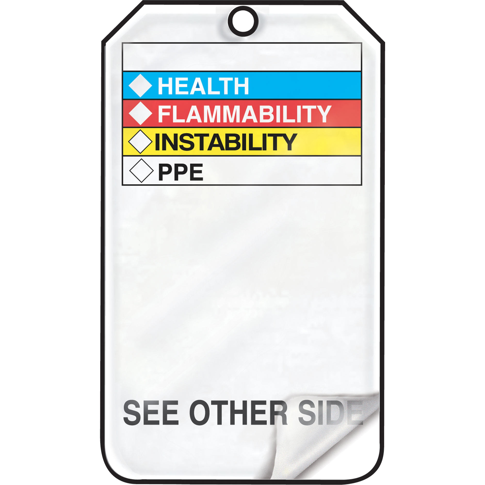 Étiquettes de sécurité, Plastique, 3-3/8" la x 5-7/8" h, Anglais