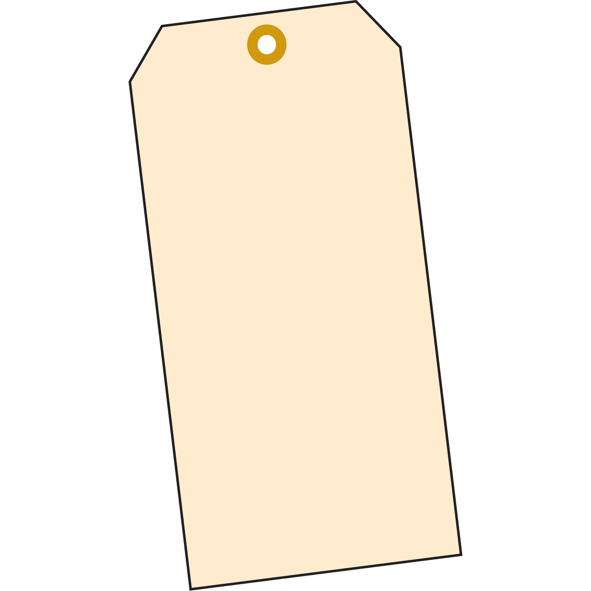Étiquettes vierges en papier cartonné de manille, Papier cartonné, 1-3/8" la x 2-3/4" h