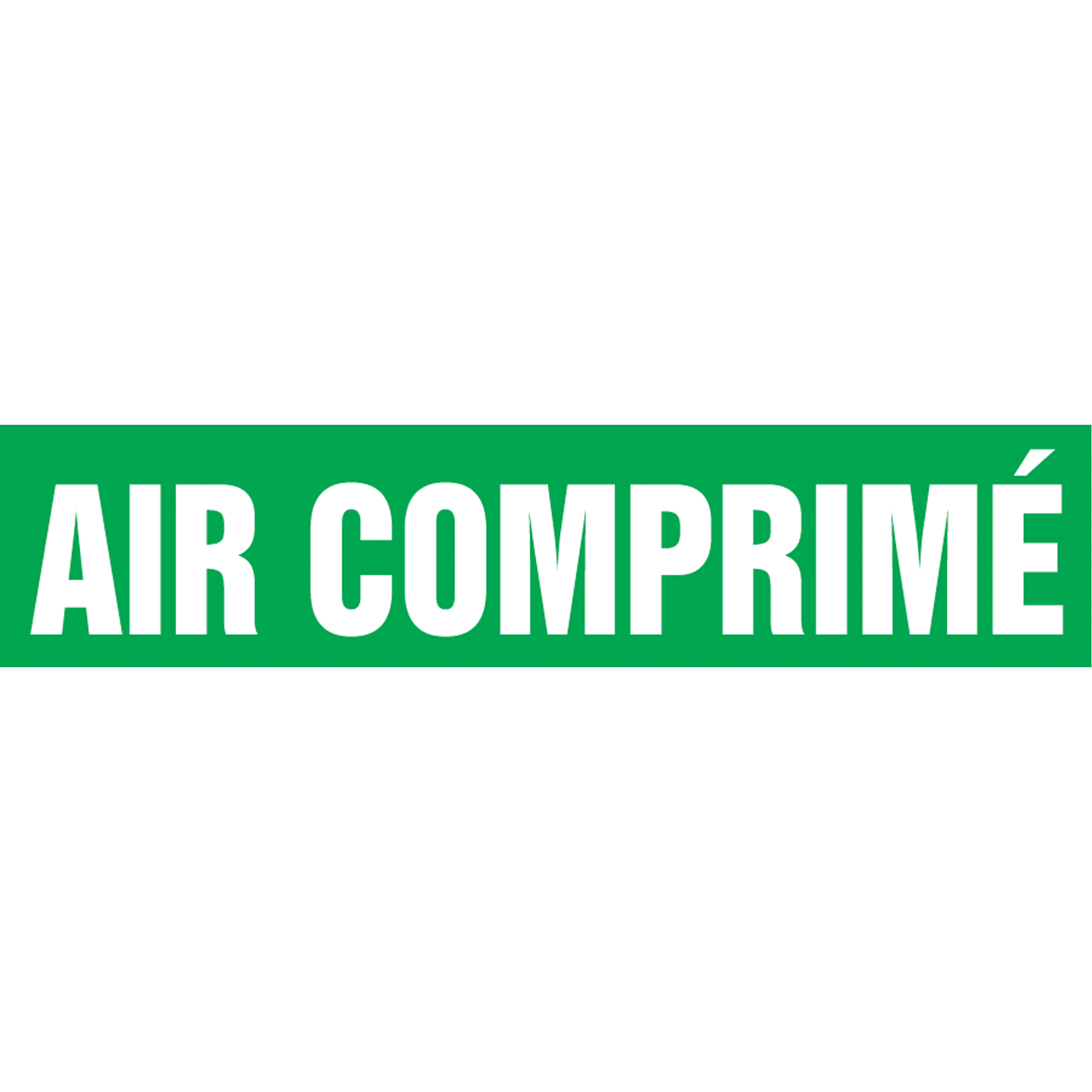 Marqueur de tuyau "Air Comprimé" Snap TiteMC, À pression, 14" h x 12" la, Blanc/vert