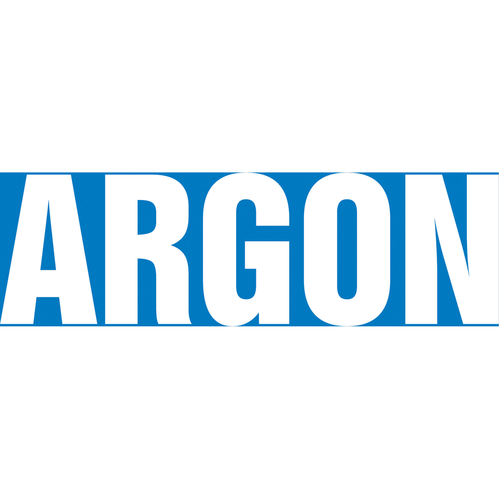 Marqueur de tuyau "Argon", Autocollant, 1-1/2" h x 8" la, Blanc/bleu