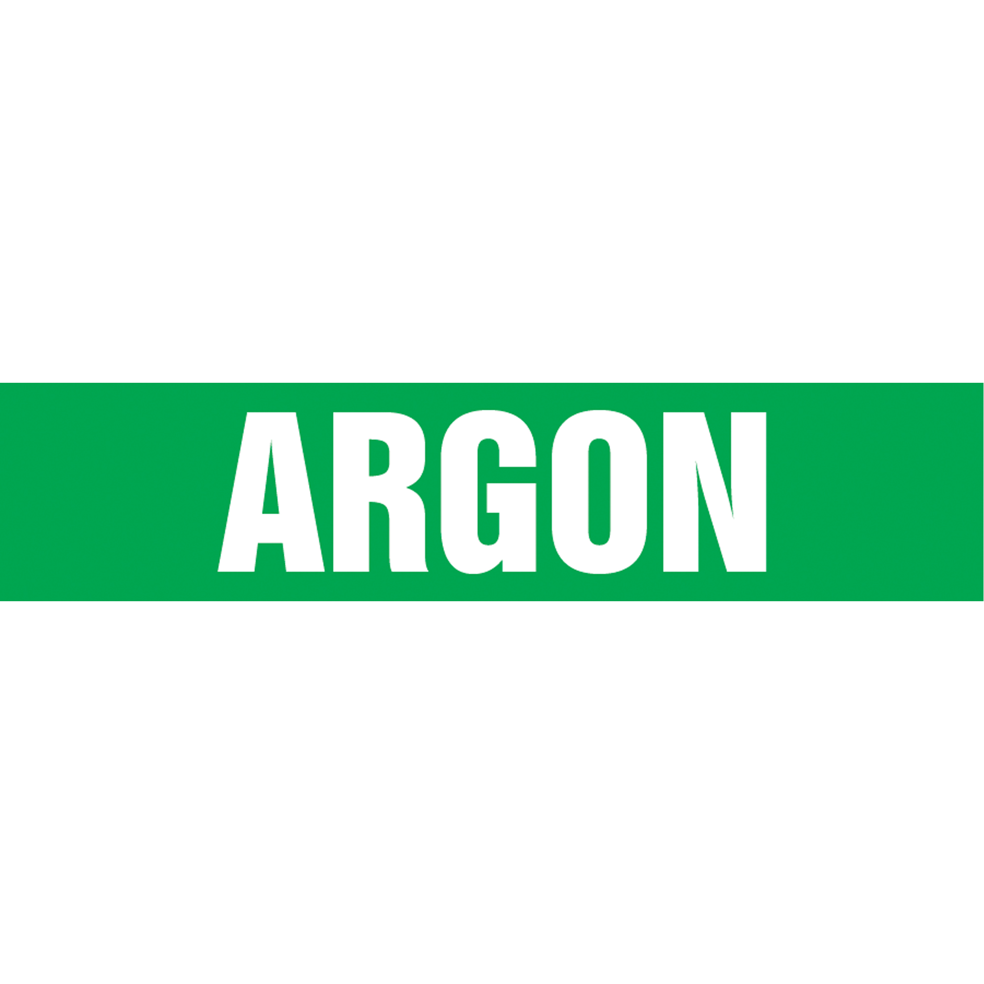 Marqueur de tuyau "Argon" Snap TiteMC, À pression, 14" h x 12" la, Blanc/vert
