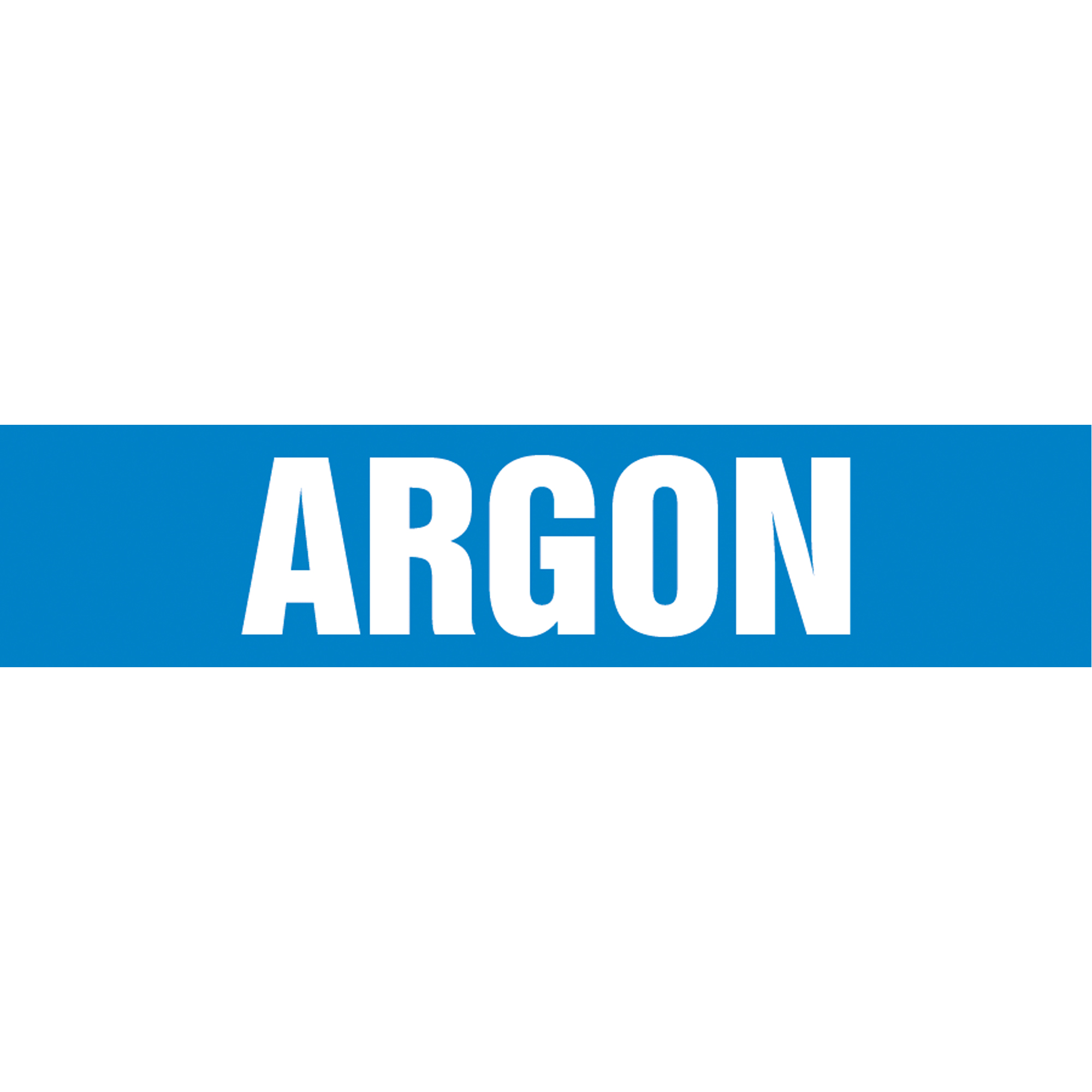Marqueur de tuyau "Argon" Snap TiteMC, À pression, 9" h x 8" la, Blanc/bleu