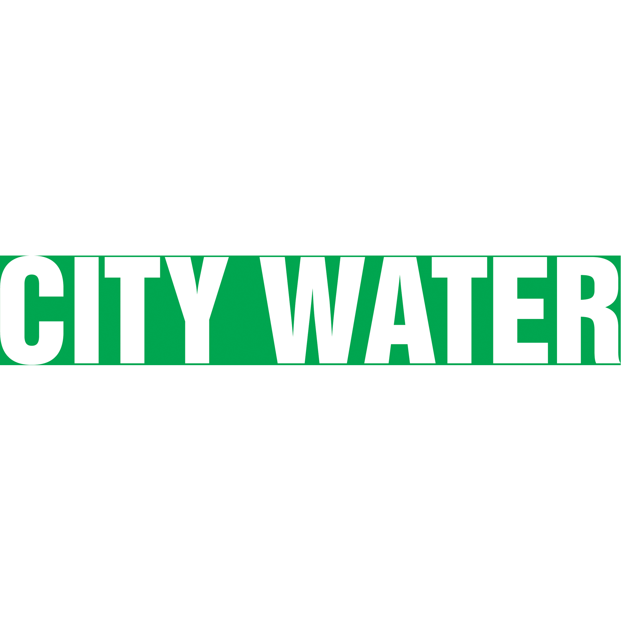 Marqueur de tuyau "City Water" Snap TiteMC, À pression, 14" h x 12" la, Blanc/vert