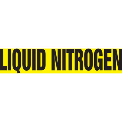 Marqueur de tuyau "Liquid Nitrogen" Snap TiteMC, À pression, 14" h x 12" la, Noir sur jaune