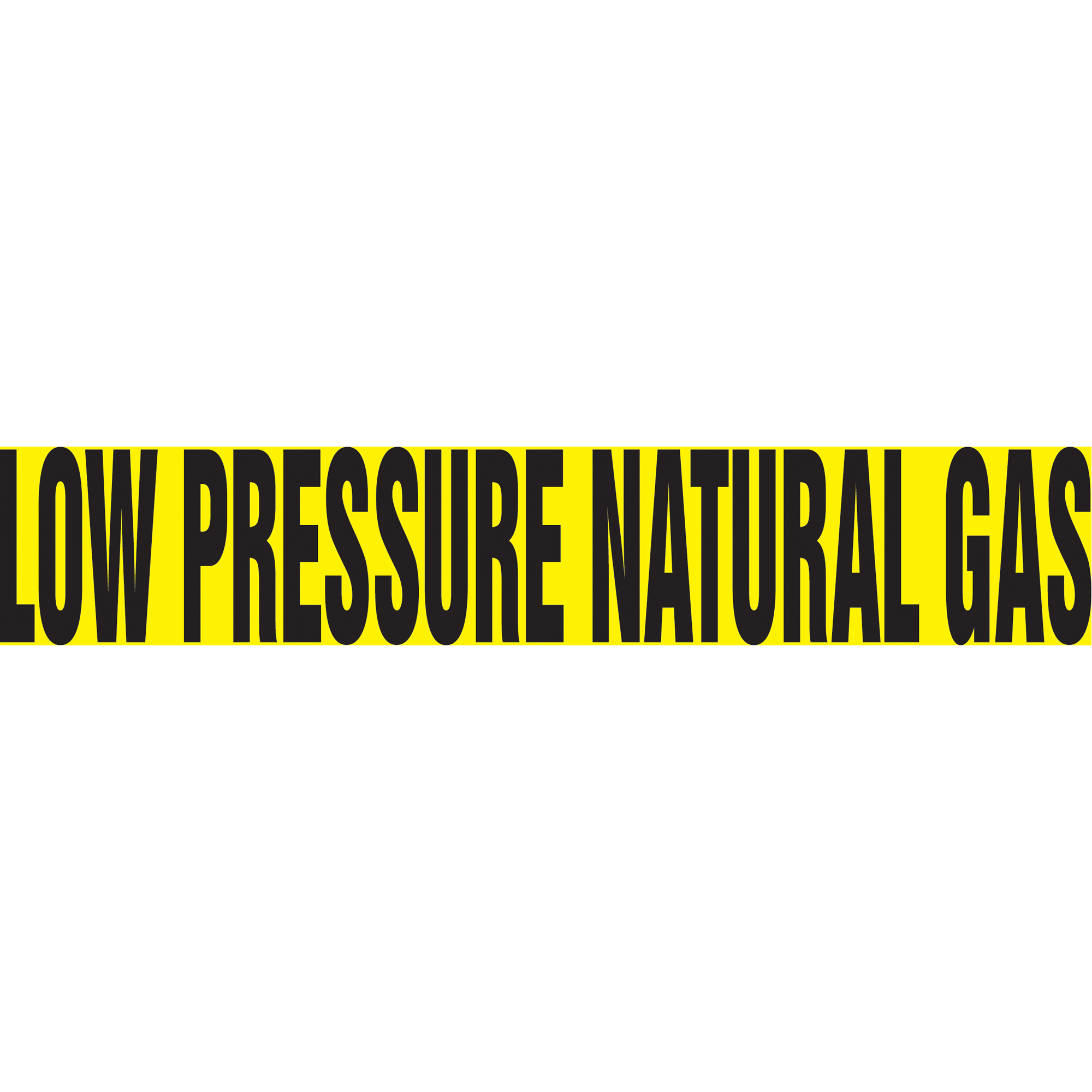 Marqueur de tuyau "Low Pressure Natural Gas" Snap TiteMC, À pression, 14" h x 12" la, Noir sur jaune