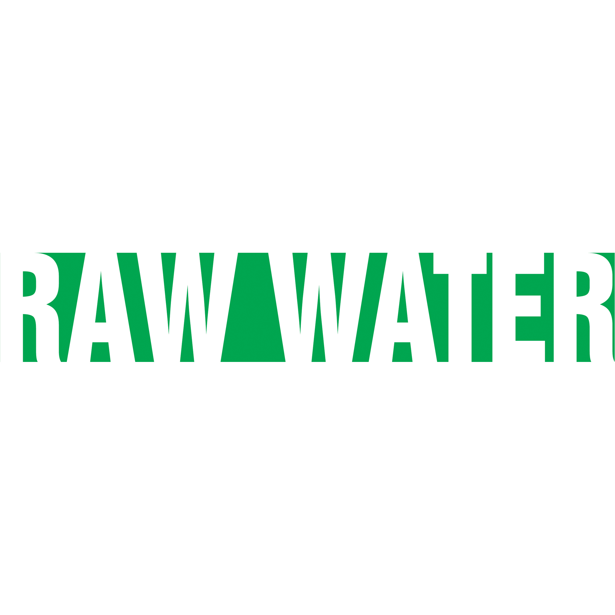 Marqueur de tuyau "Raw Water" Snap TiteMC, À pression, 14" h x 12" la, Blanc/vert