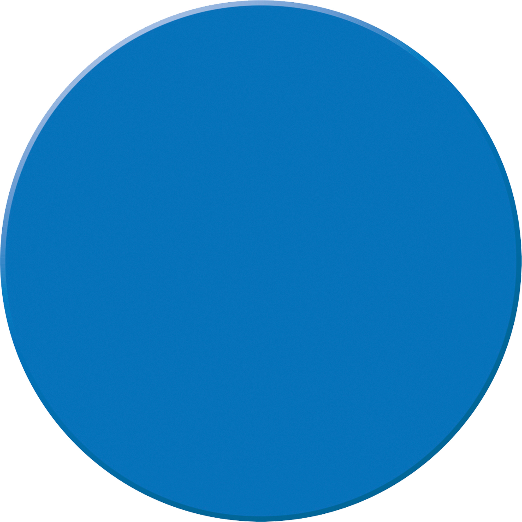 Marqueur robuste pour le sol Tough-MarkMC, Cercle, 3,5" lo x 3,5" la, Bleu, Polyéthylène