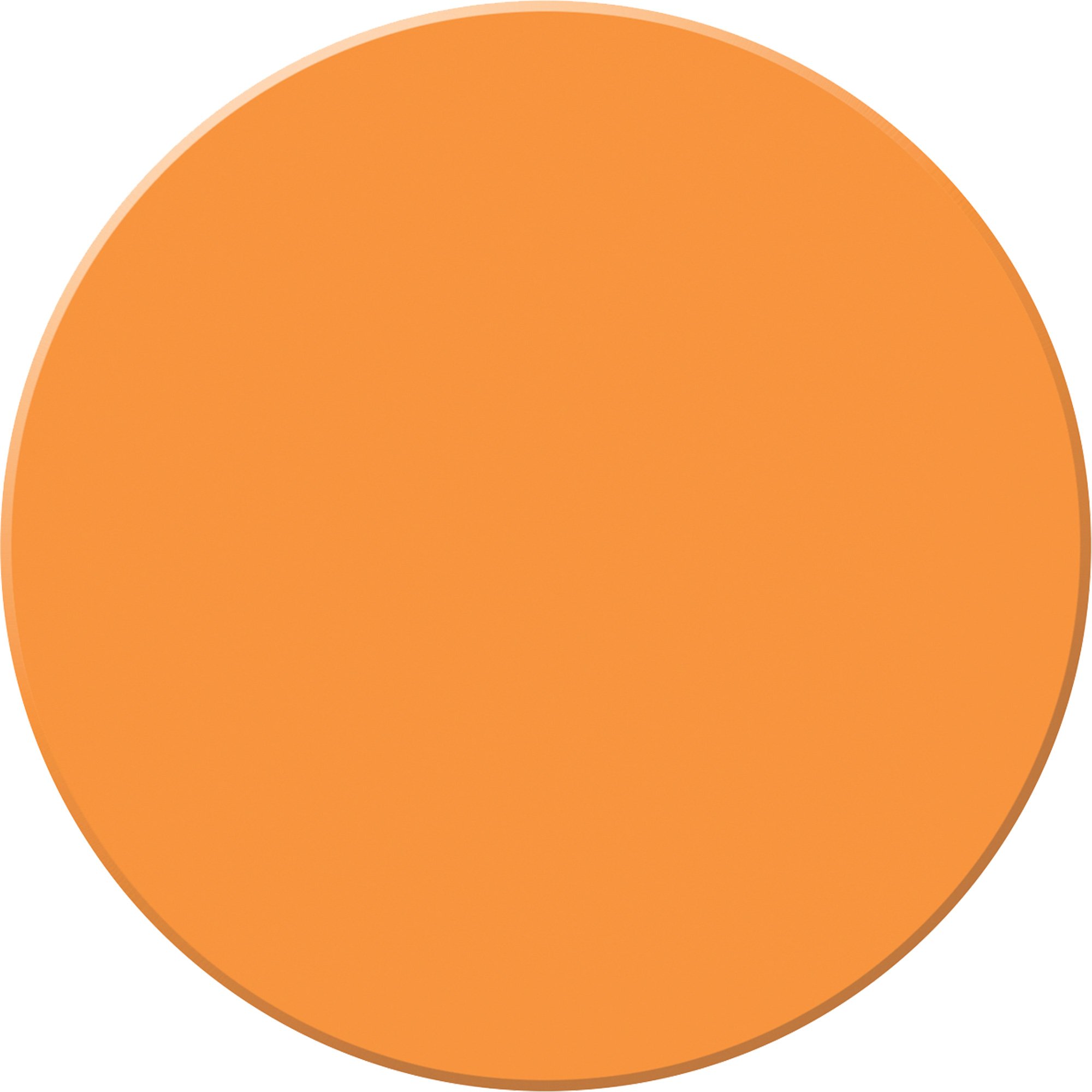 Marqueur robuste pour le sol Tough-MarkMC, Cercle, 3,5" lo x 3,5" la, Orange, Polyéthylène
