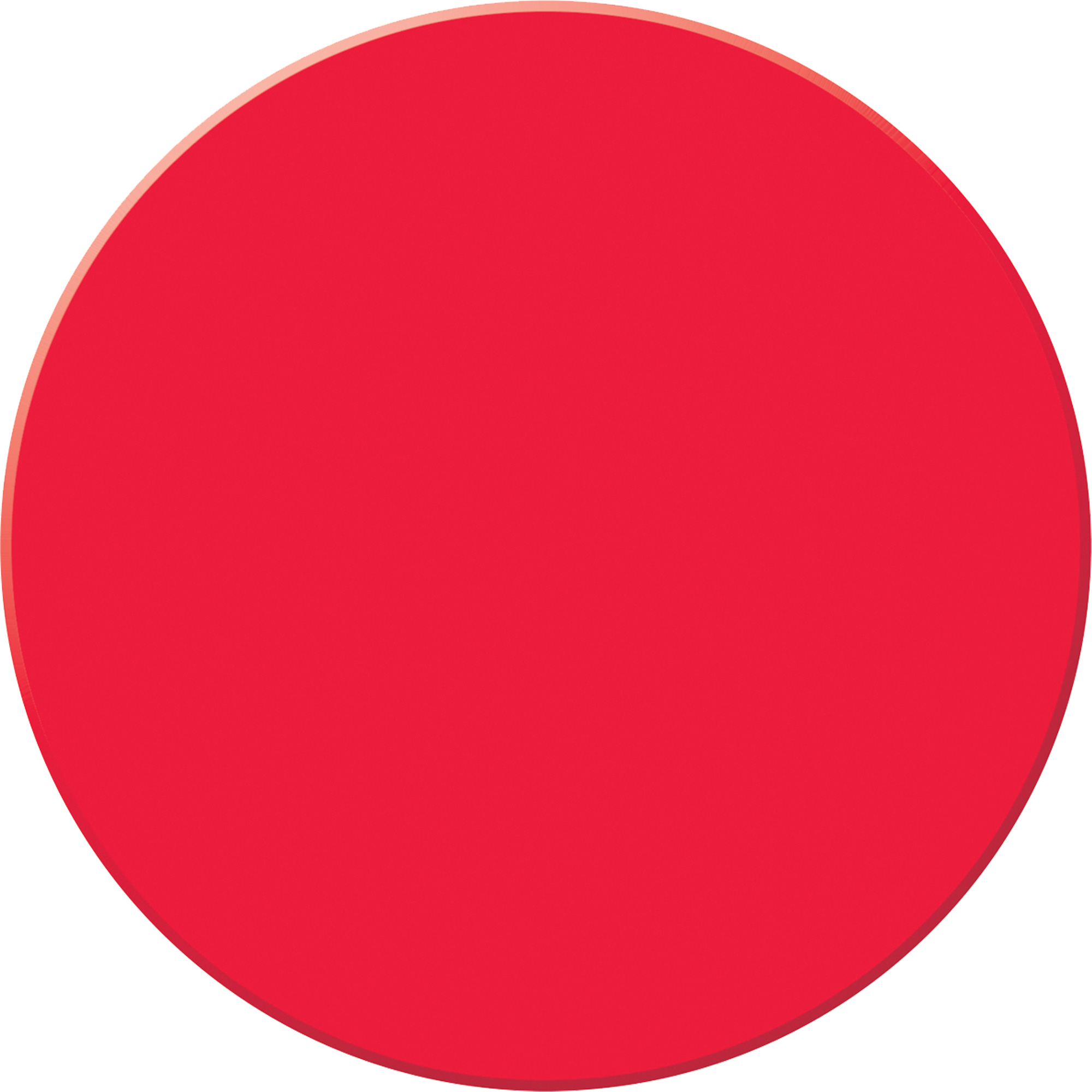 Marqueur robuste pour le sol Tough-MarkMC, Cercle, 3,5" lo x 3,5" la, Rouge, Polyéthylène