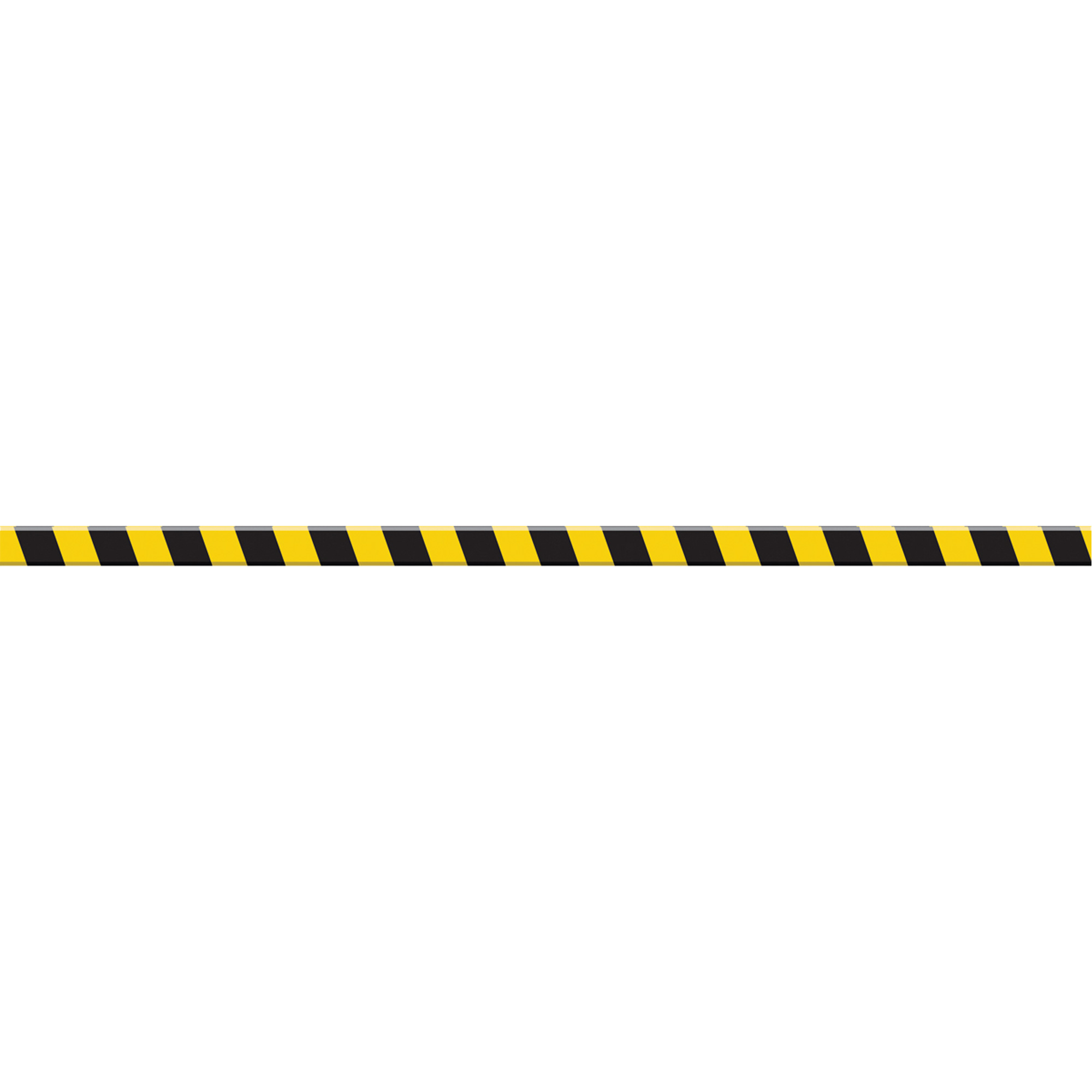 Marqueur robuste pour le sol Tough-MarkMC, Rectangle, 48" lo x 3" la, Noir et jaune, Polyéthylène