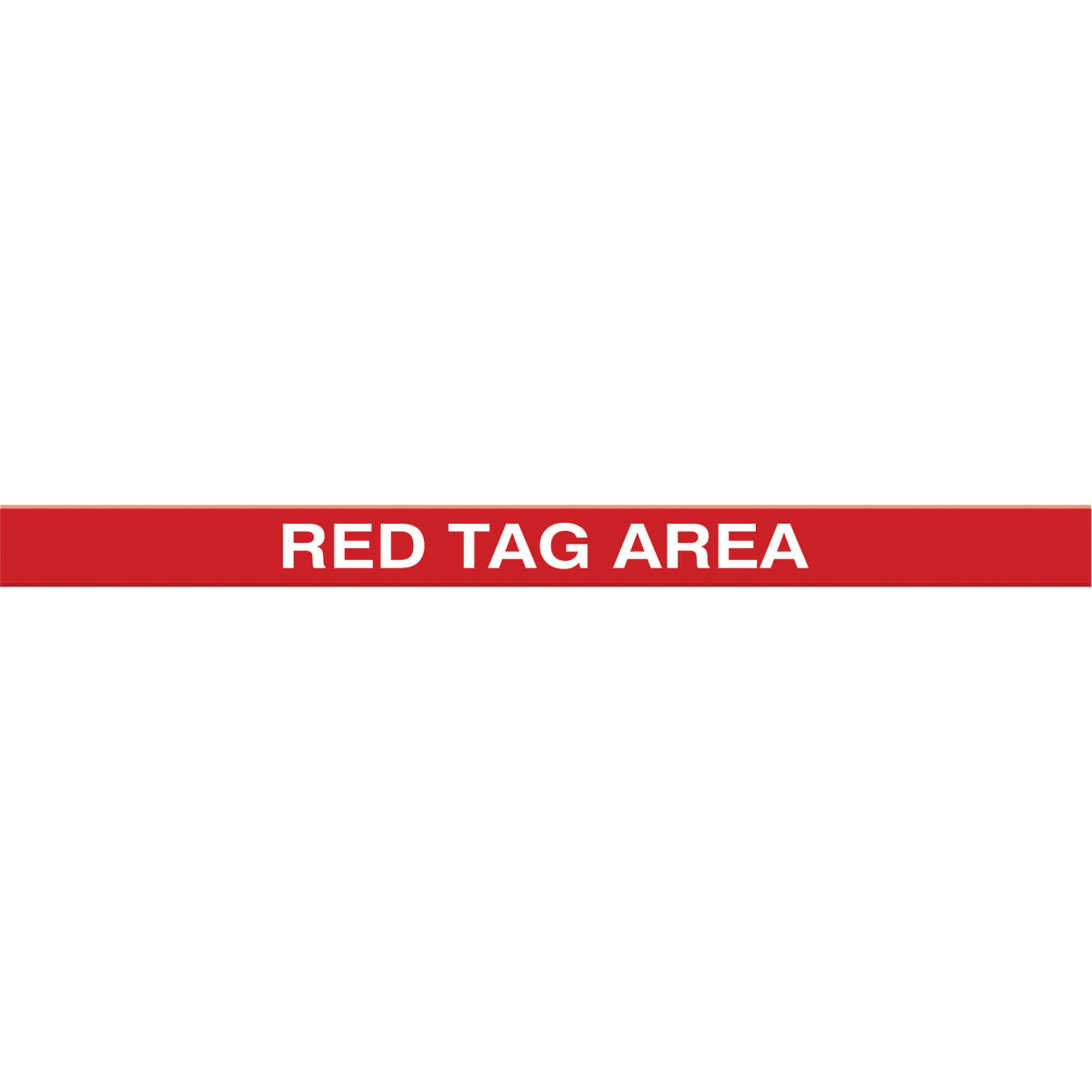 Marqueur robuste pour le sol Tough-MarkMC, Rectangle, 48" lo x 2" la, Rouge, Polyéthylène