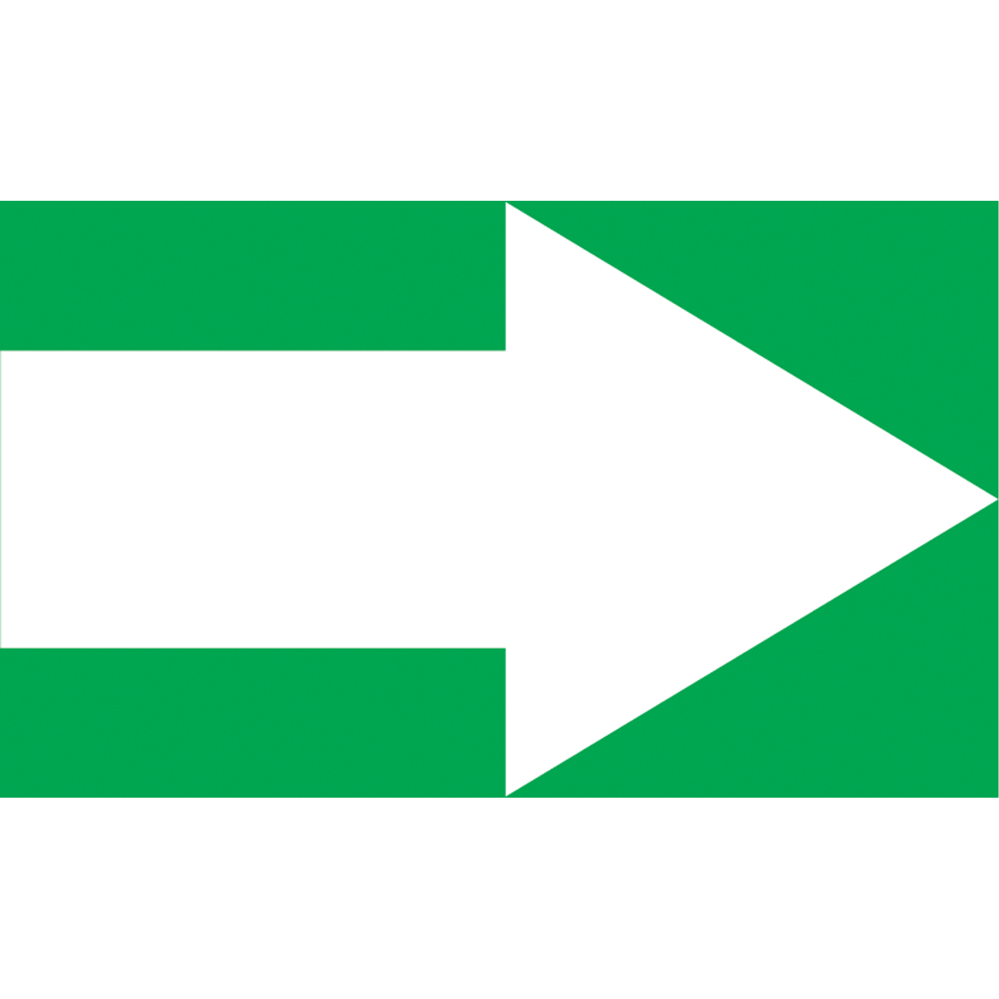 Marqueurs de tuyau avec flèches, Autocollant, 2-1/2" h x 12" la, Blanc/vert