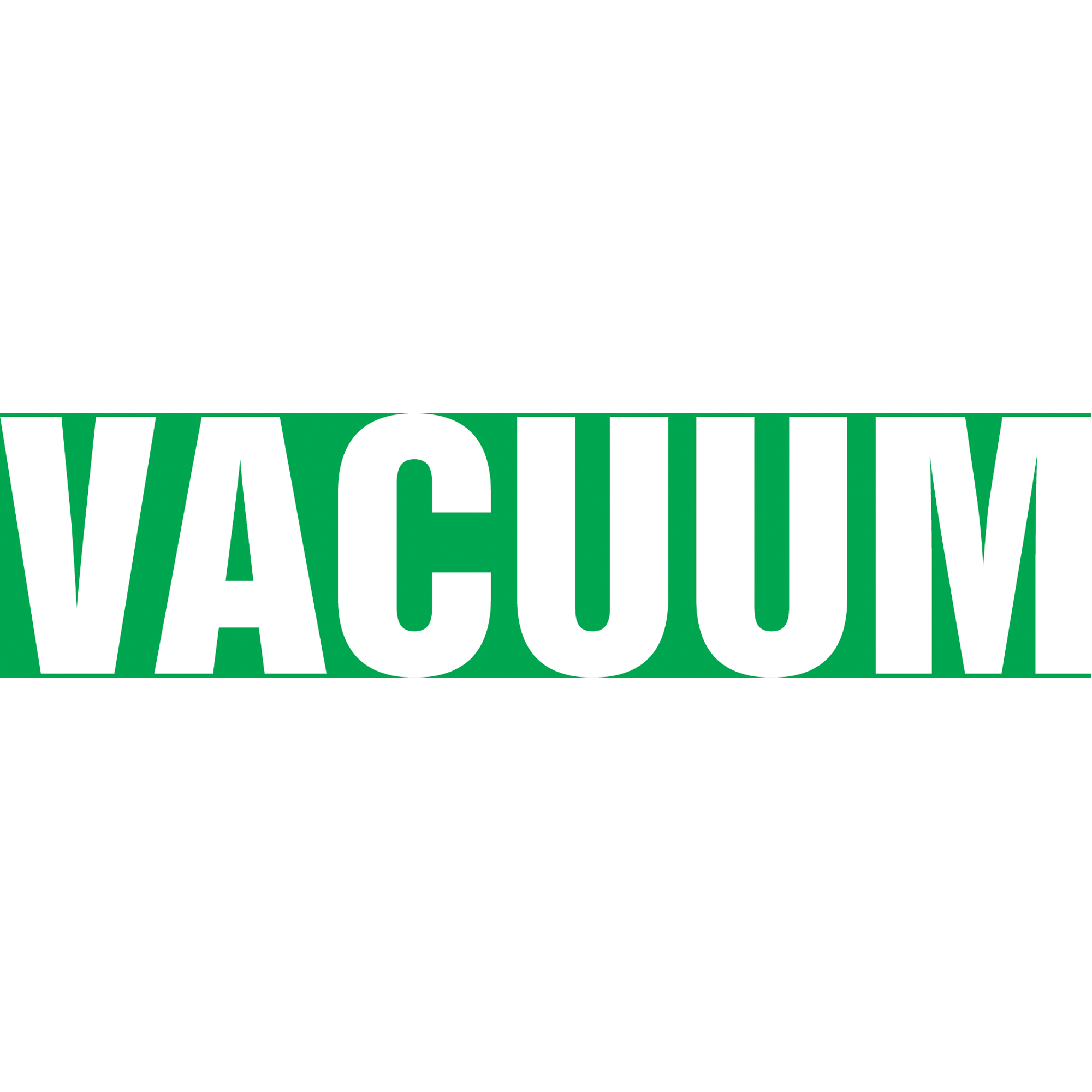 Marqueurs de tuyau "Vacuum", Autocollant, 2-1/2" h x 12" la, Blanc/vert
