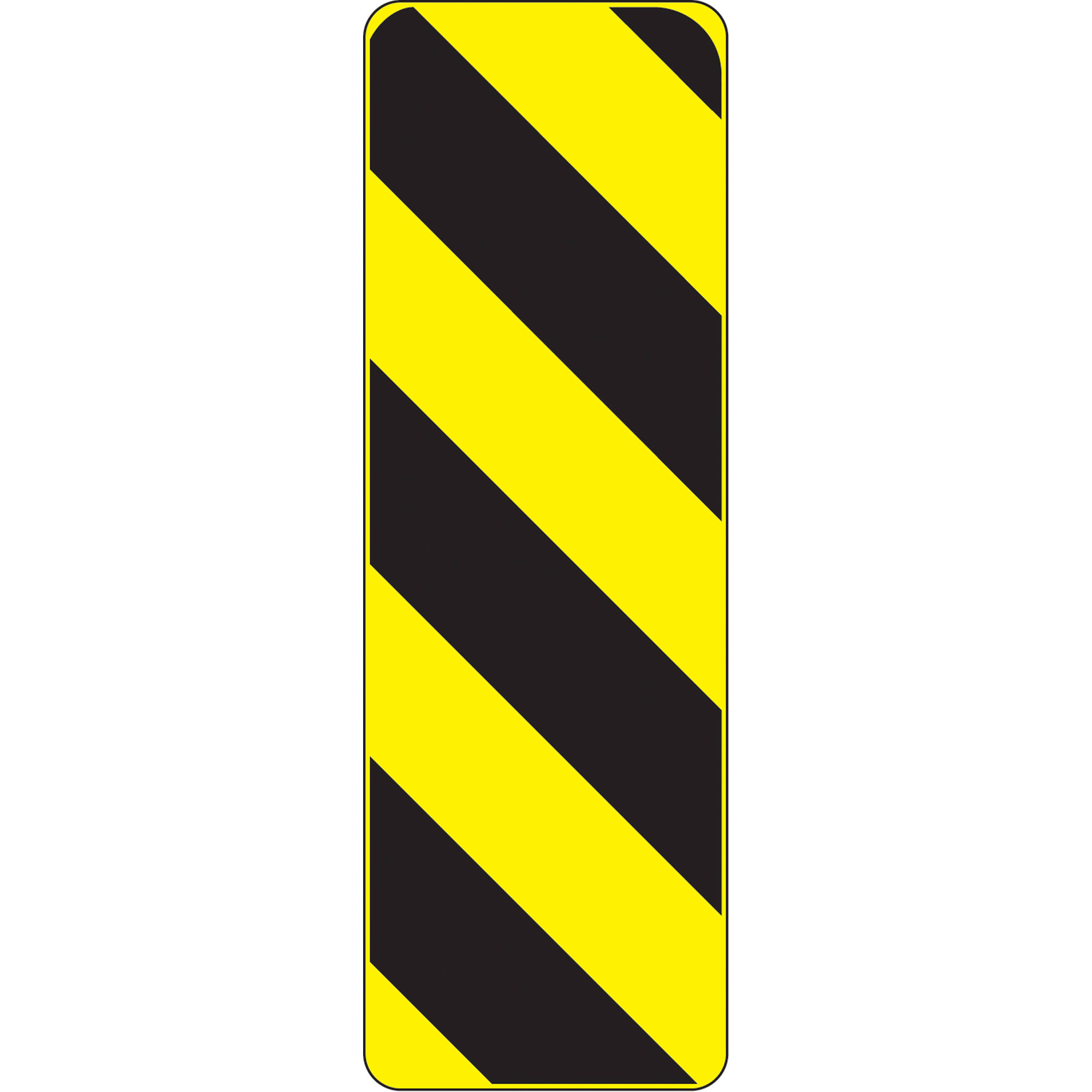 Panneau de circulation - danger, 36" x 12", Aluminium, Pictogramme