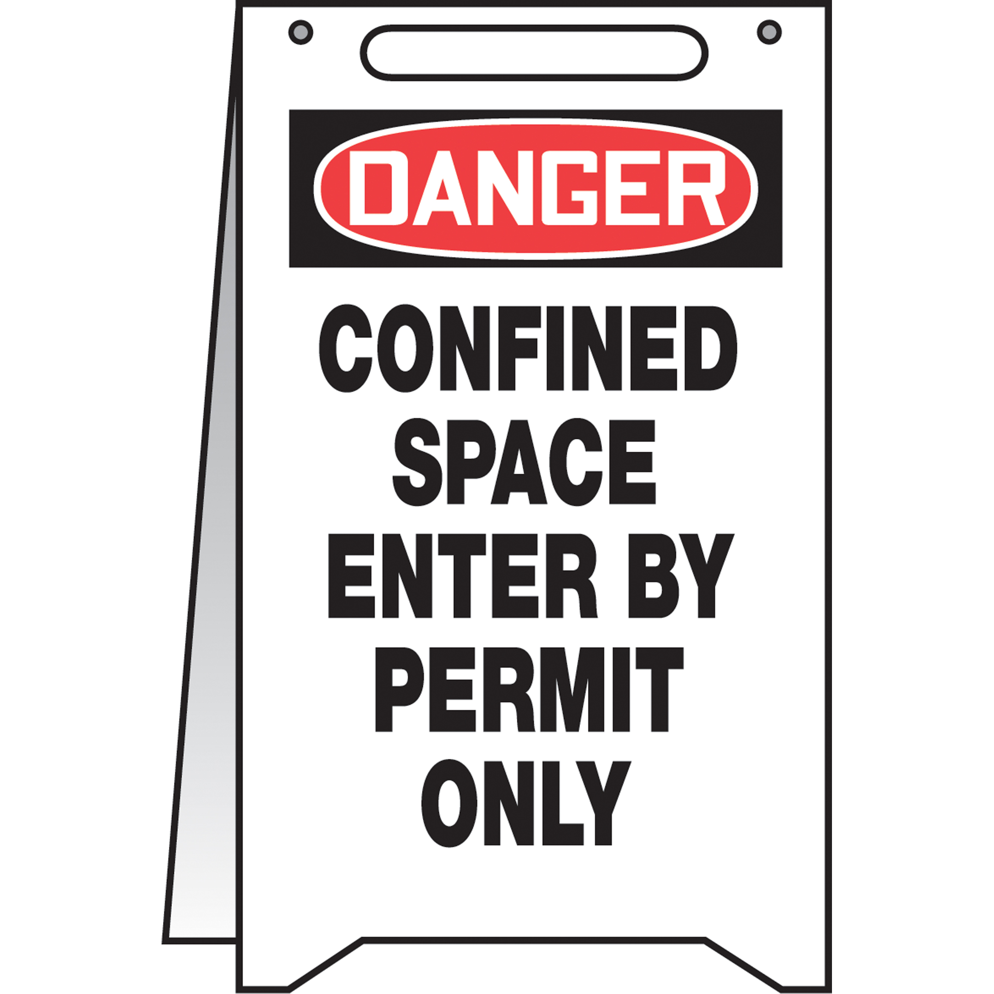 Panneau pour plancher Fold-UpsMC « Confined Space », Anglais