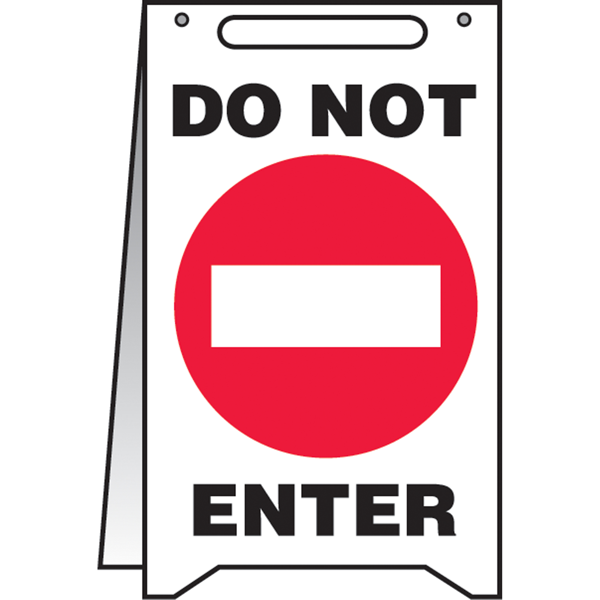 Panneaux Fold-UpsMC « Do Not Enter », Anglais avec pictogramme