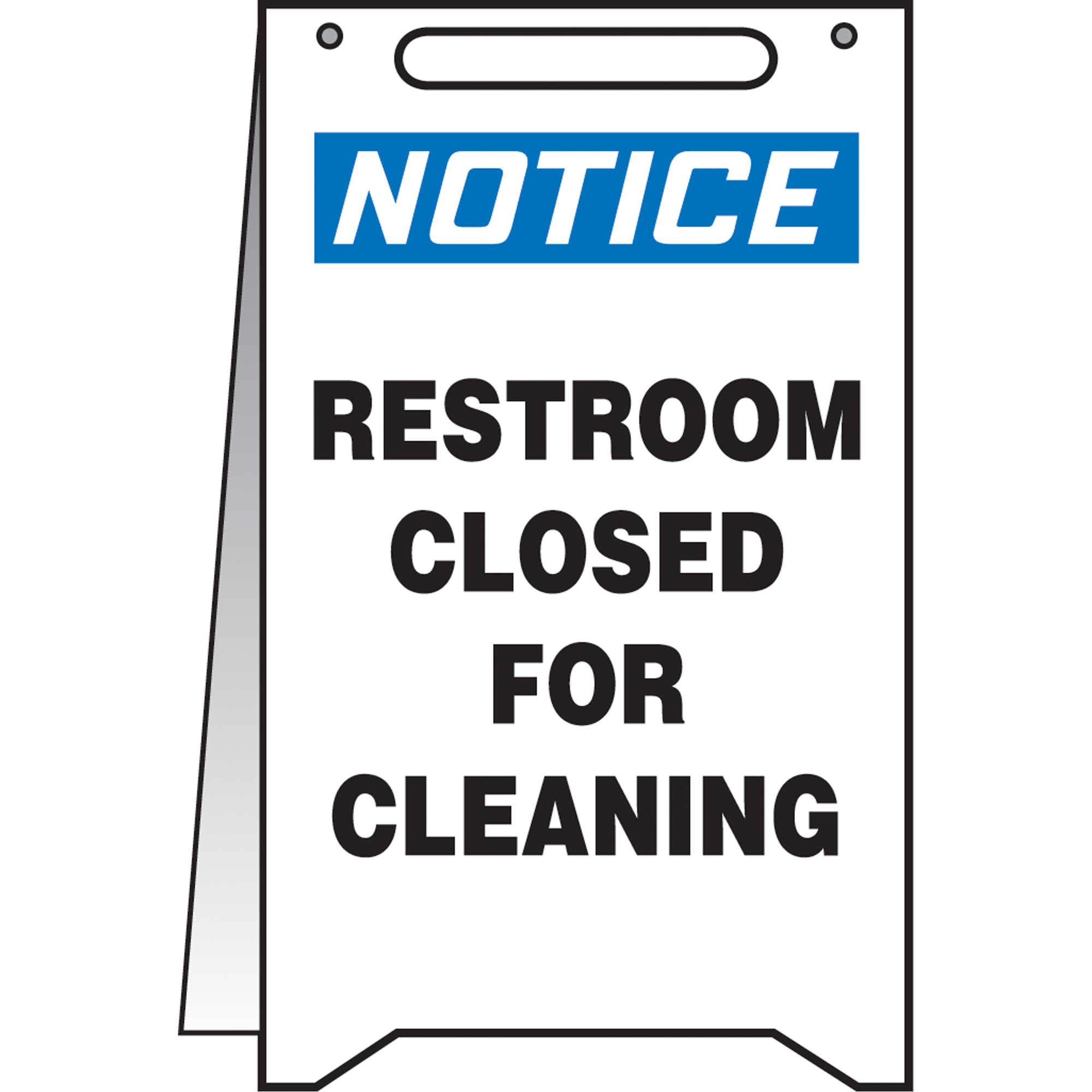 Panneaux Fold-UpsMC « Restroom Closed For Cleaning », Anglais
