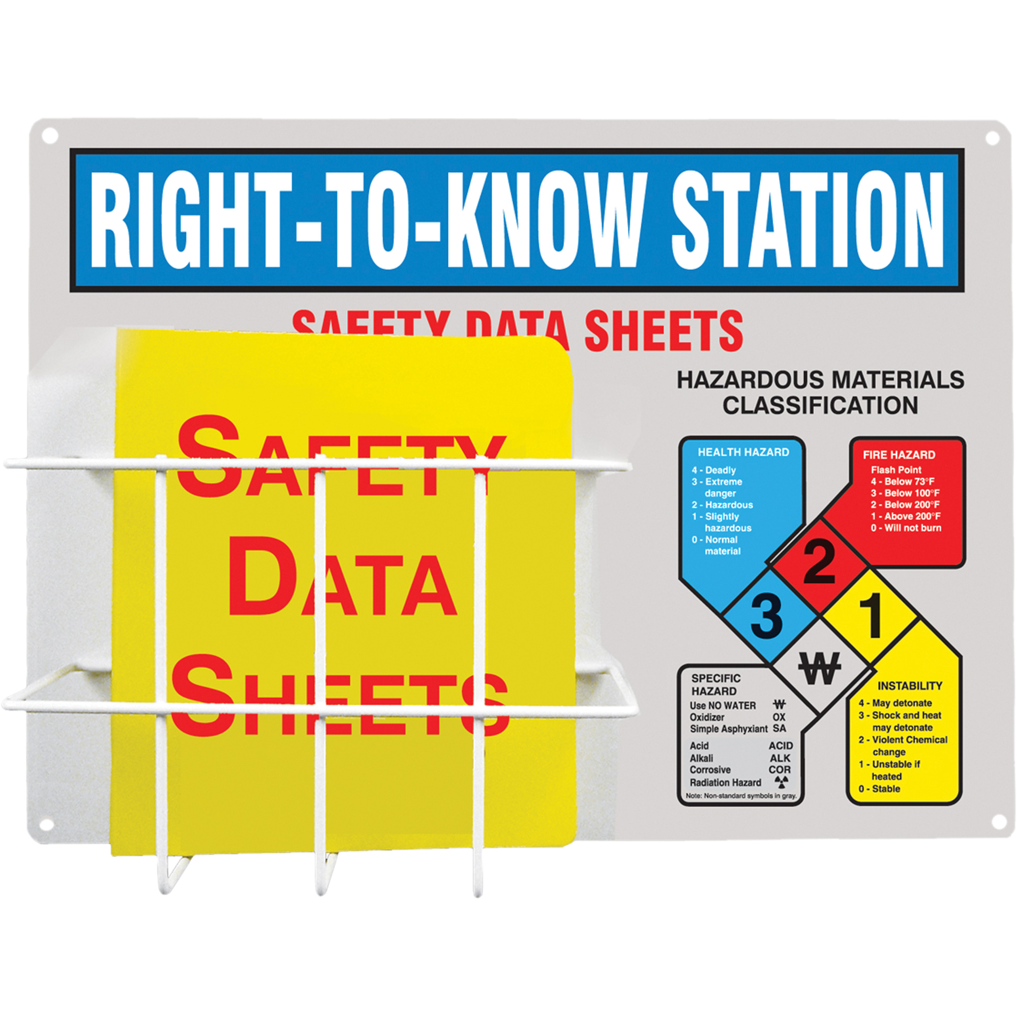Station d'information de style panier en aluminium, Anglais, Compris reliures