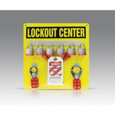Trousse de plaquette de suspension, Cadenas Acier laminé, Capacité de 6, Cadenas Compris