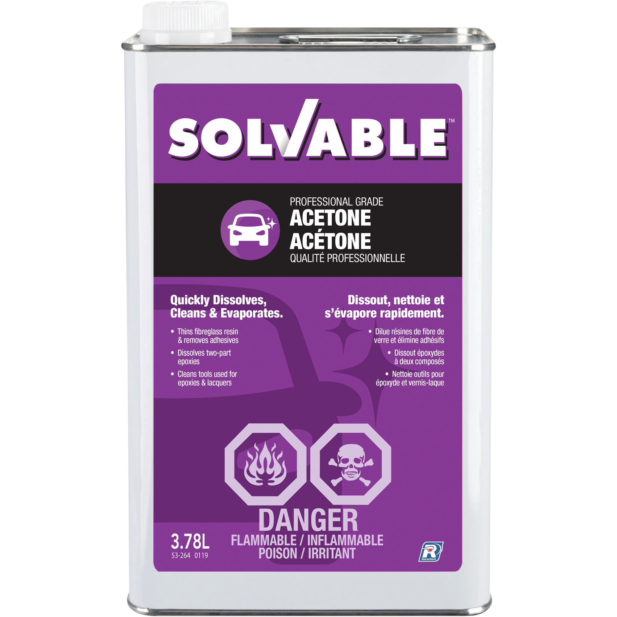 ACÉTONE, 3,78 L