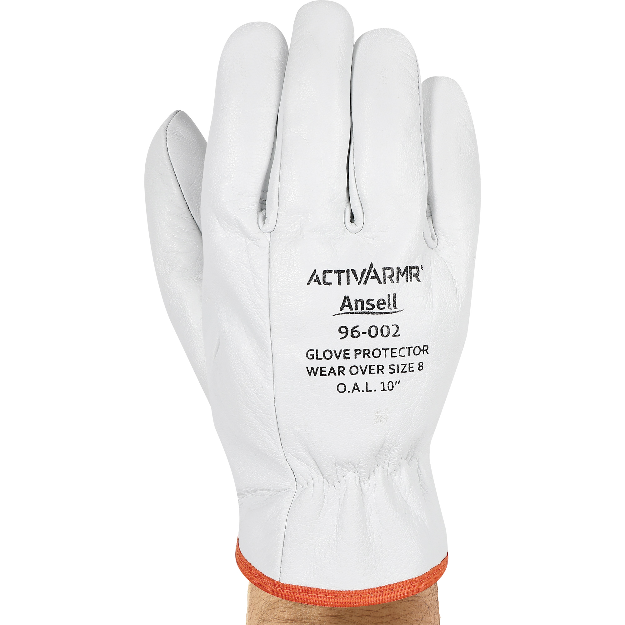 Gants de protection en cuir pour basse tension 96-002, Taille 12, 10" lo