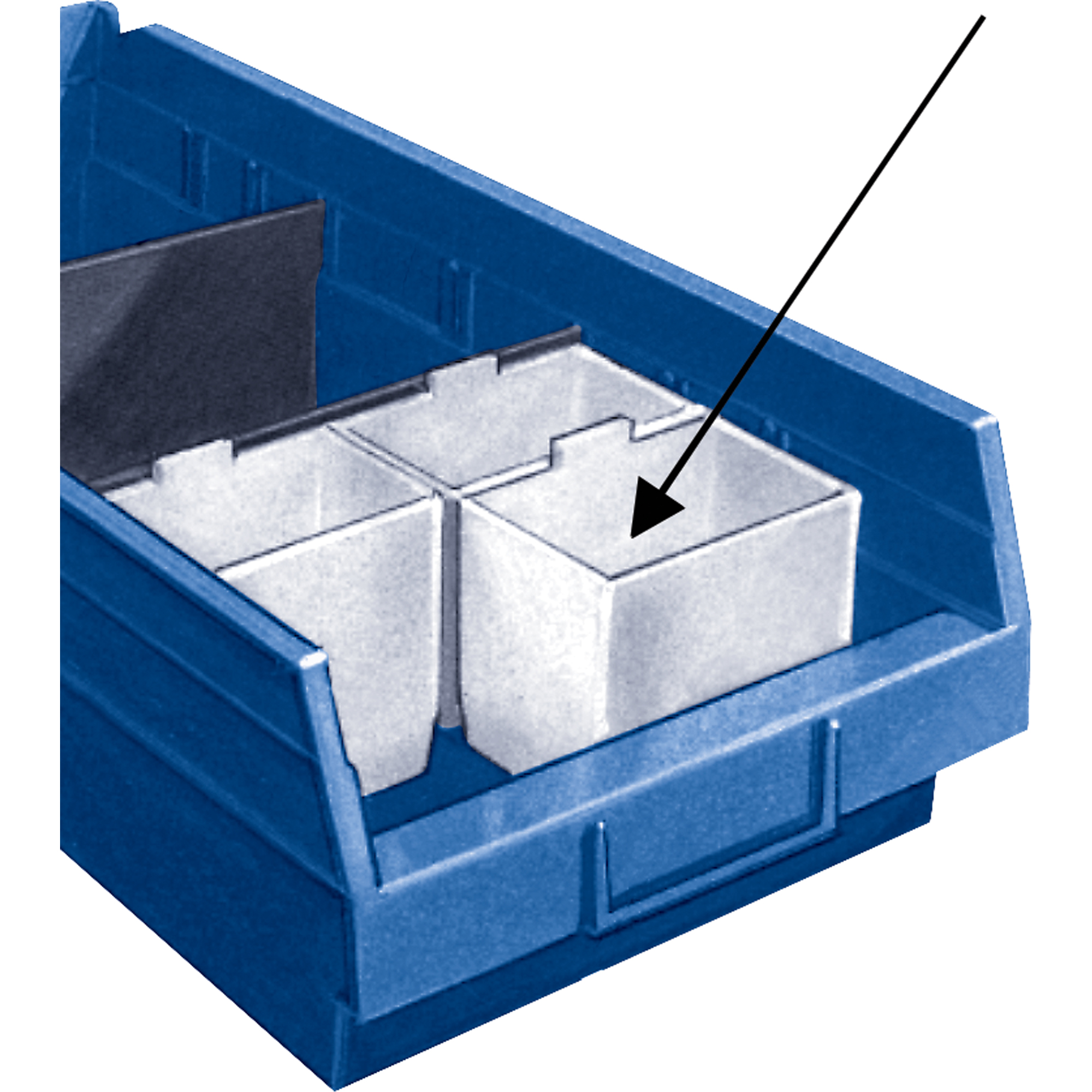Bacs de rangement pour tablettes - Compartiments