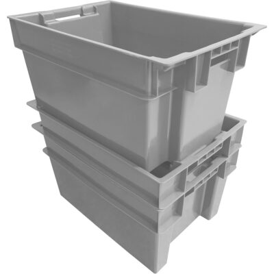 Contenant Stack & Nest, 16" la, 12" h x 24" p, Gris