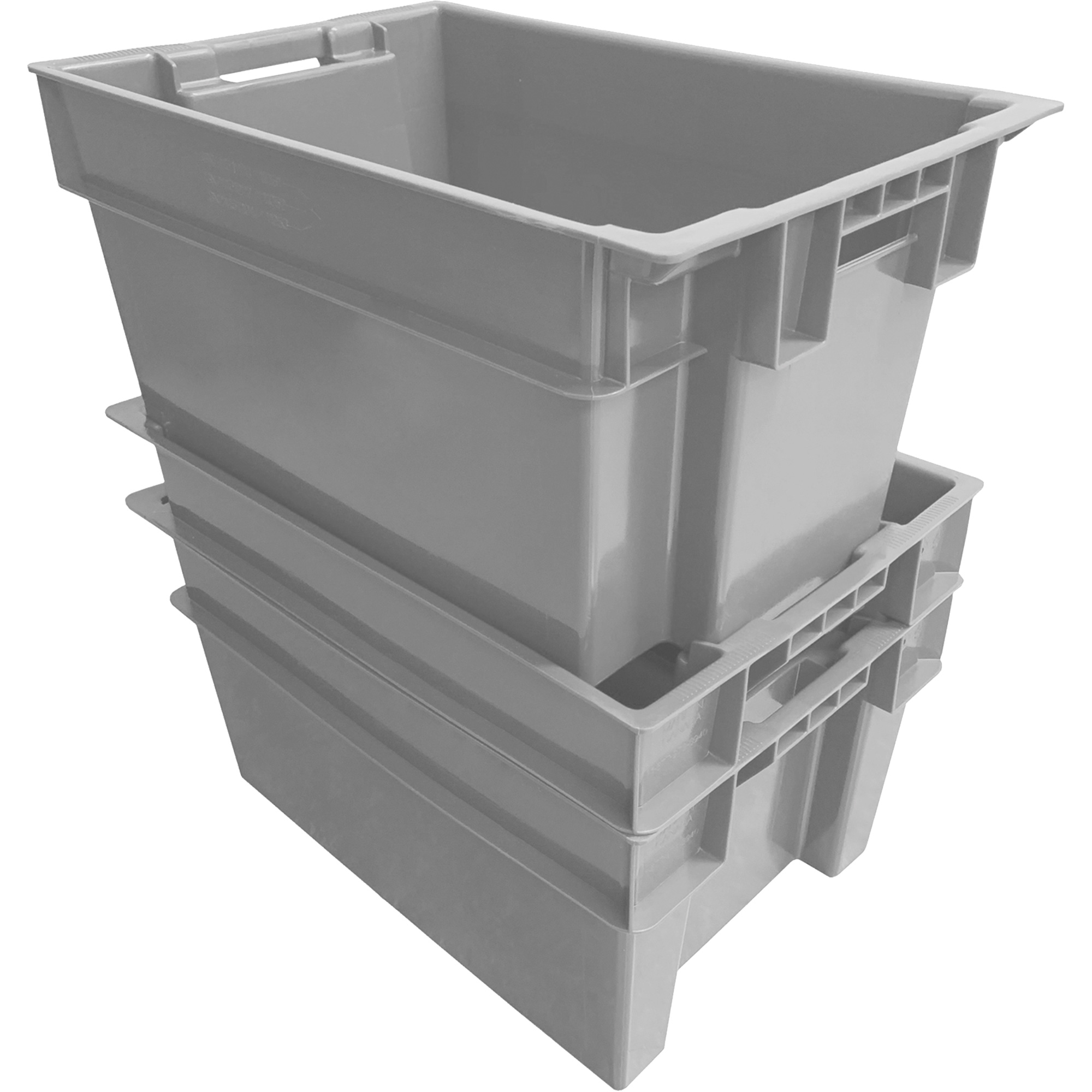 Contenant Stack & Nest, 16" la, 12" h x 24" p, Gris