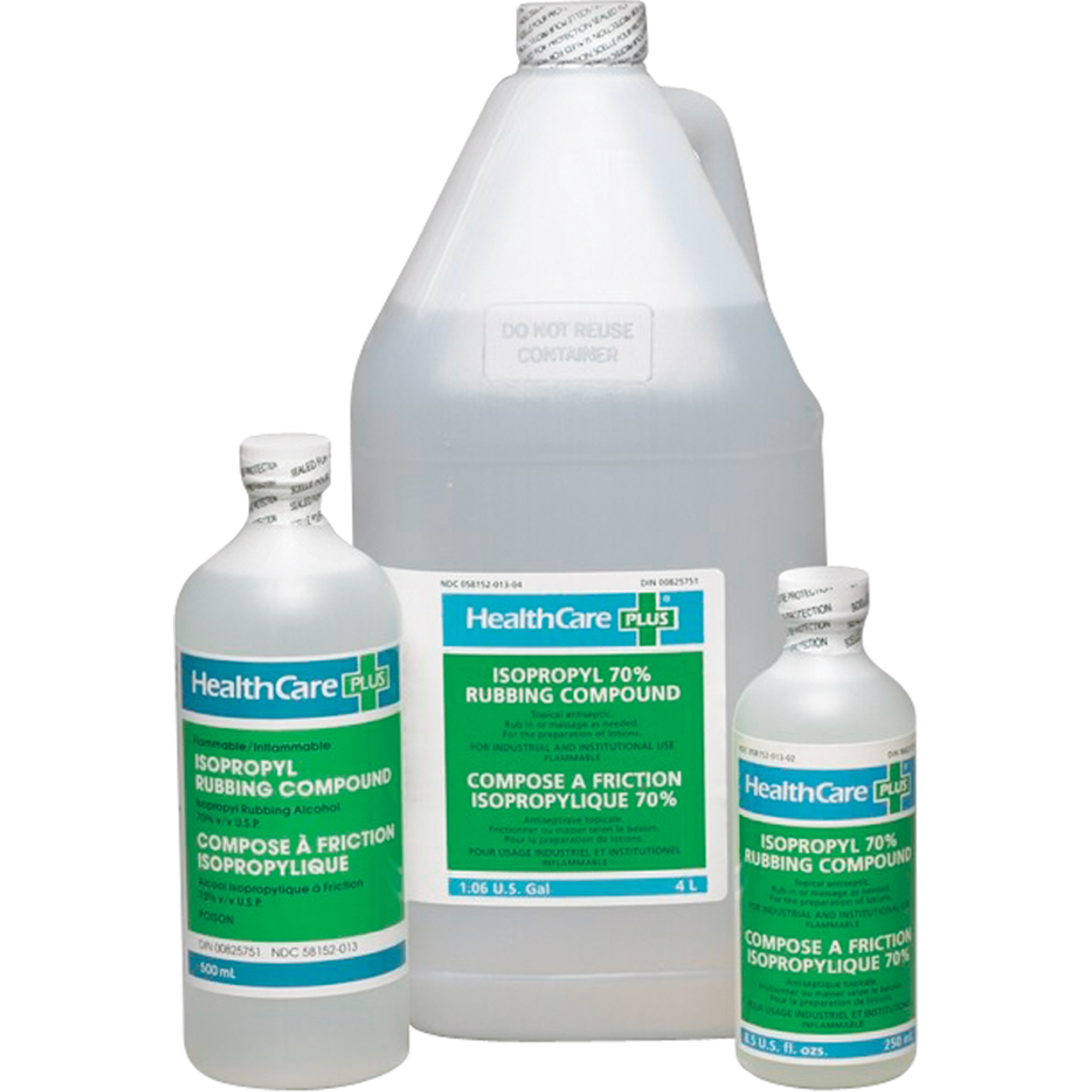 Alcool isopropylique à friction, Liquide, Antiseptique