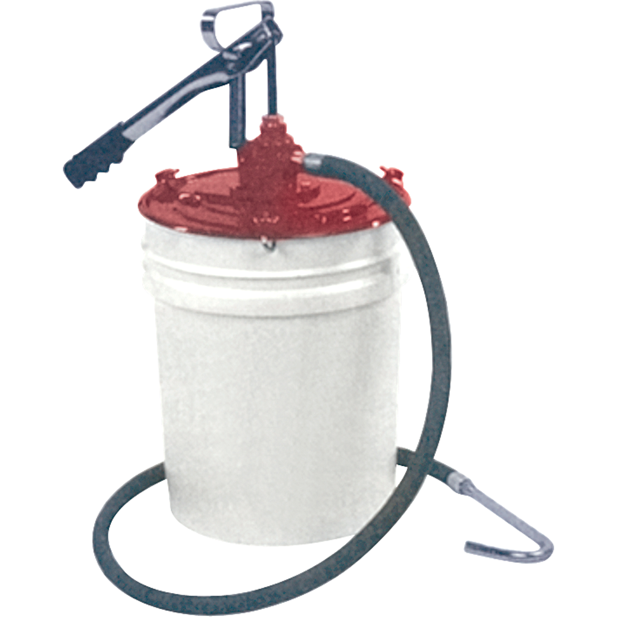 Pompes pour lubrification manuelle - Distributeurs doubles à levier, Zinc, 2,6 oz/course, Pour barils de 5 gal.