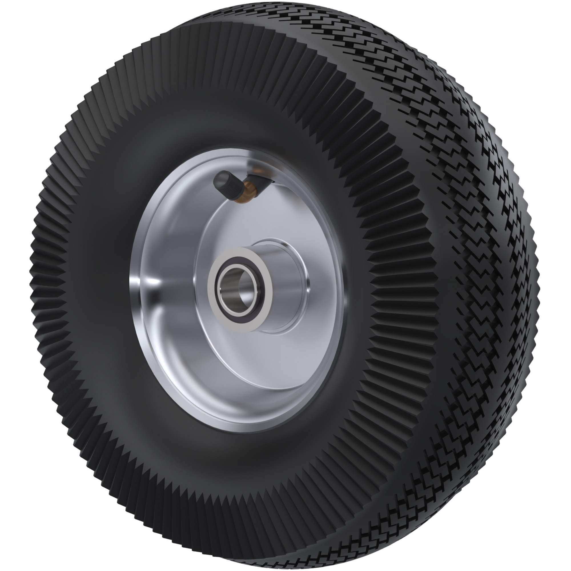 Roue pneumatique, 10" (254 mm), Capacité de 350 lb (159 kg)