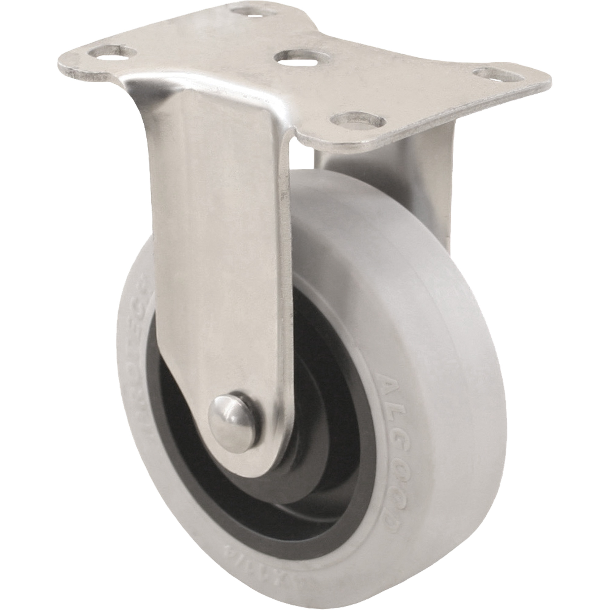 Roulette 2309, Fixe, 4" (101,6 mm), Gris EnvirothaneMC, 350 lb (158,8 kg)