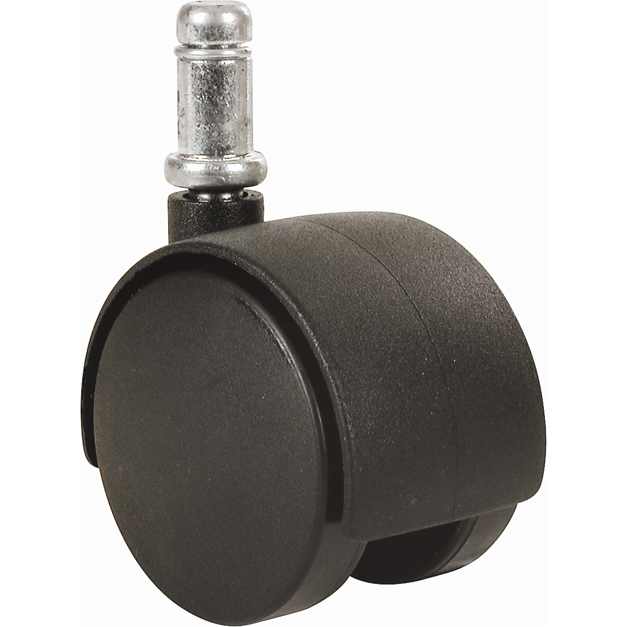 Roulette à roue double (séries 300/400), Pivotant avec frein, Diamètre 2" (51 mm), Capacité 75 lb (34 kg)