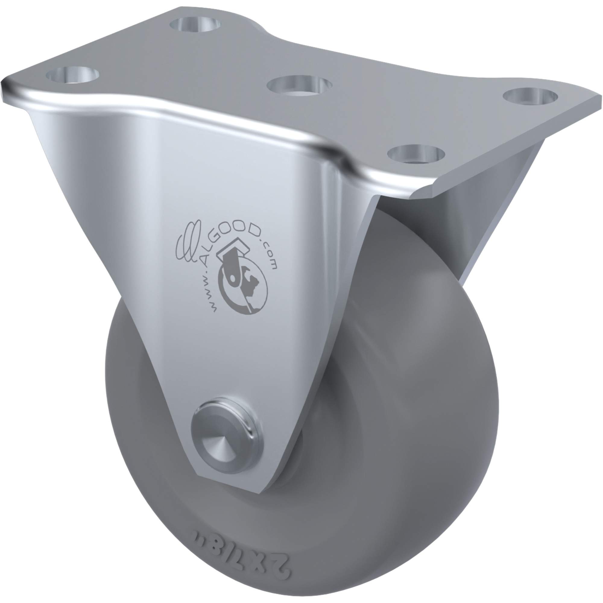 Roulette à usage général, Fixe, 2" (51 mm), Uréthane, 85 lb (38 kg)