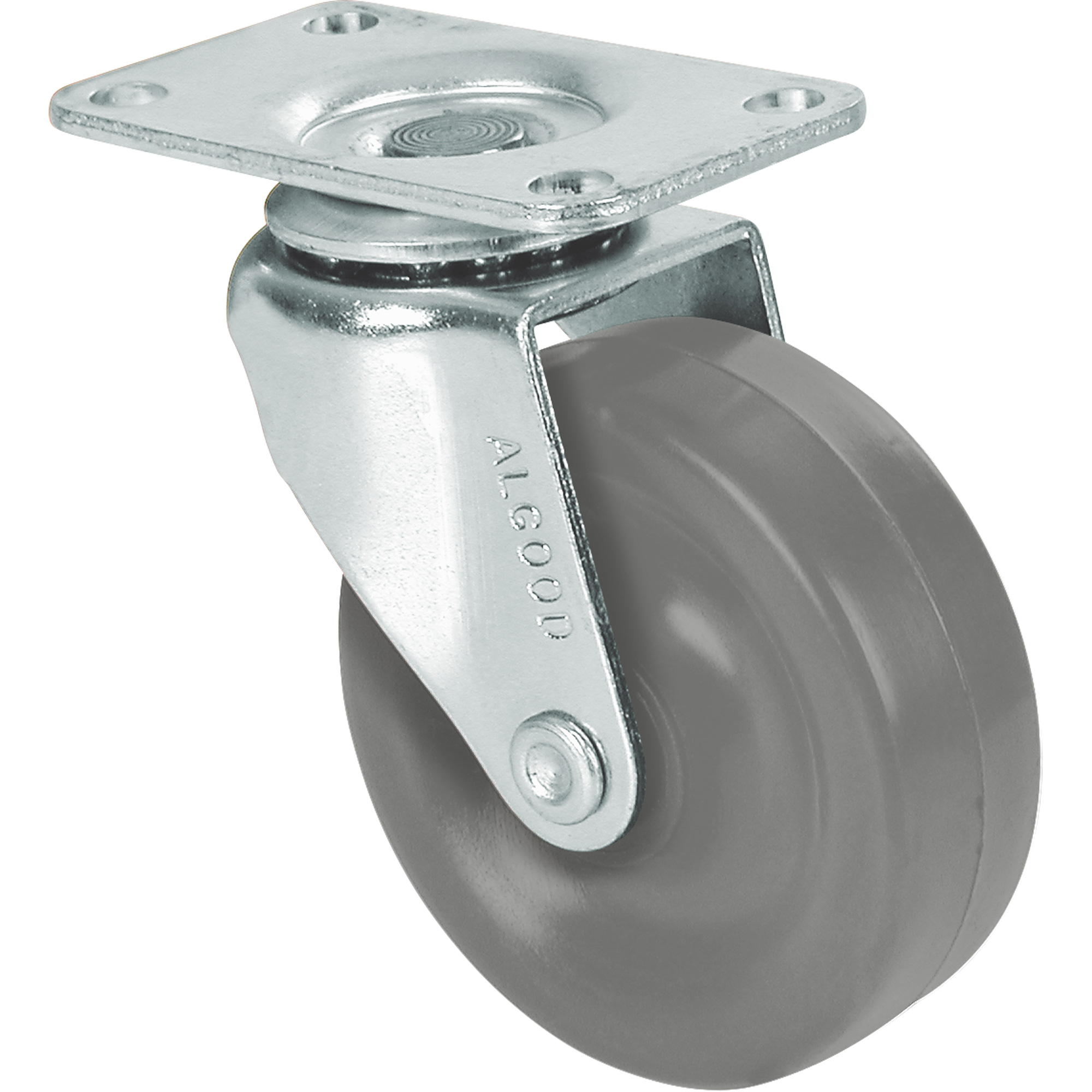 Roulette à usage général, Fixe, 3" (76 mm), Uréthane, 90 lb (40,8 kg)