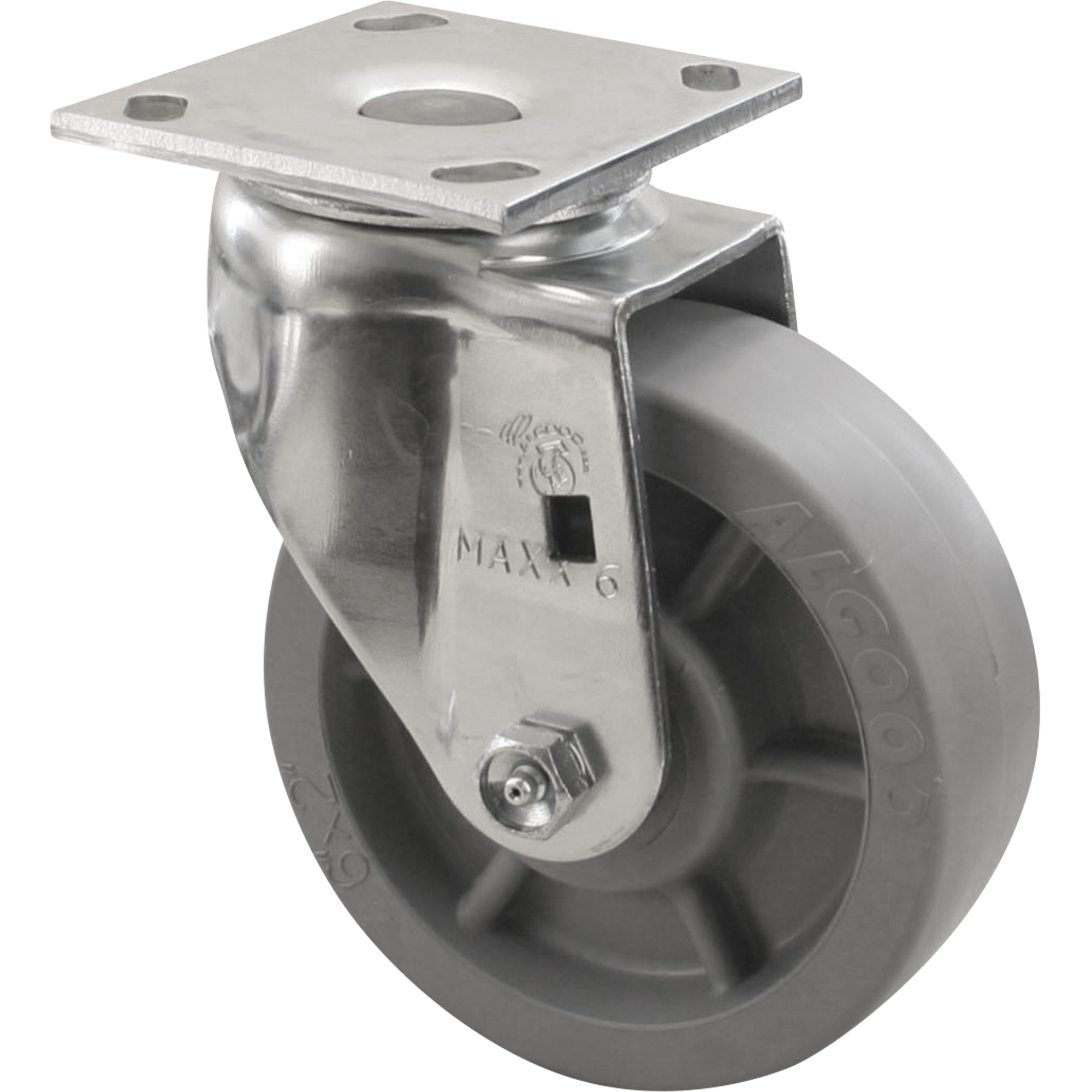 Roulette EmaxxMC, Pivotant, 4" (101,6 mm), EnvirothaneMC, 1000 lb (453,6 kg)
