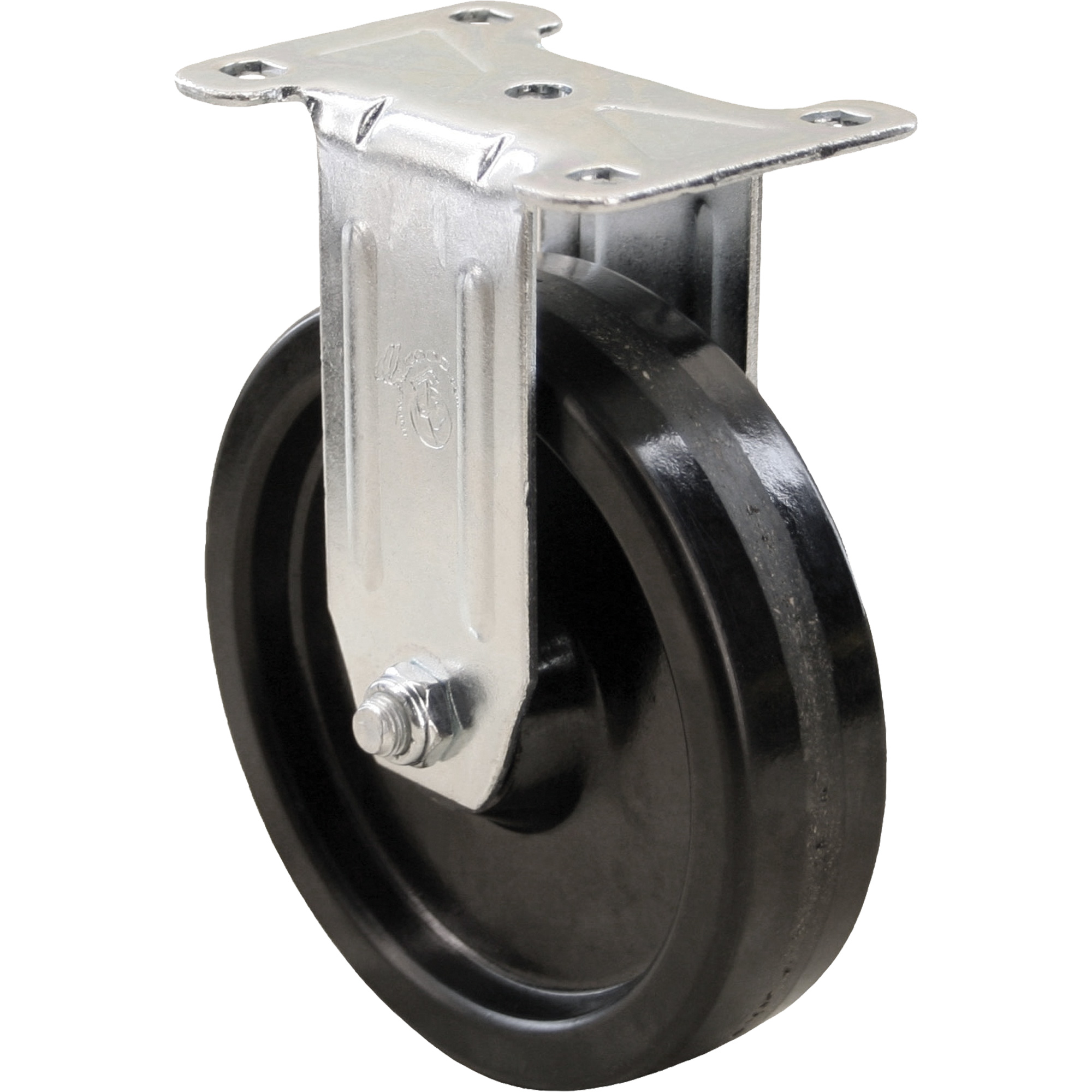 Roulette, Fixe, 4" (101,6 mm), Phénolique, 250 lb (113 kg)