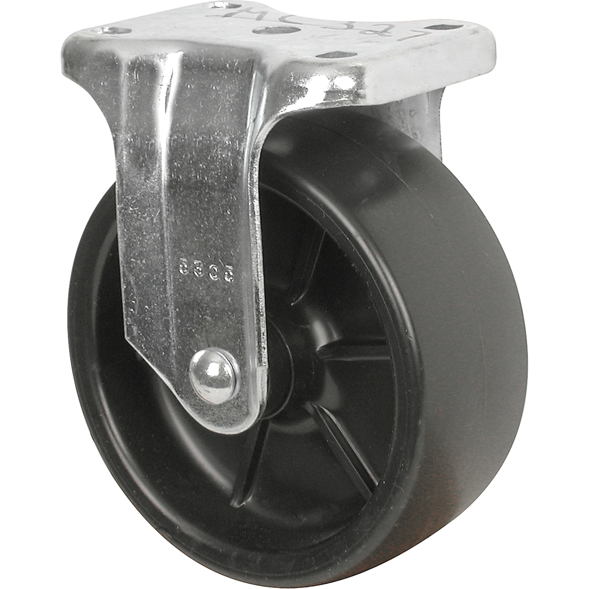 Roulette, Fixe, 5" (127 mm), Polyoléfine, 350 lb (158,8 kg)