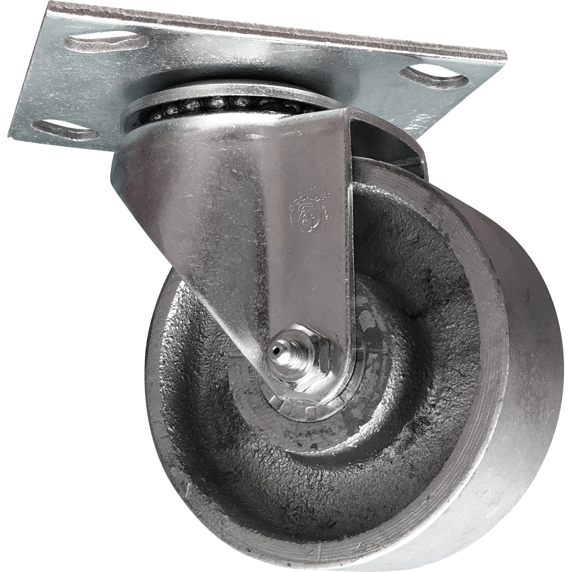 Roulette à usage général, Pivotant, 3" (76 mm), Acier, 300 lb (136 kg)